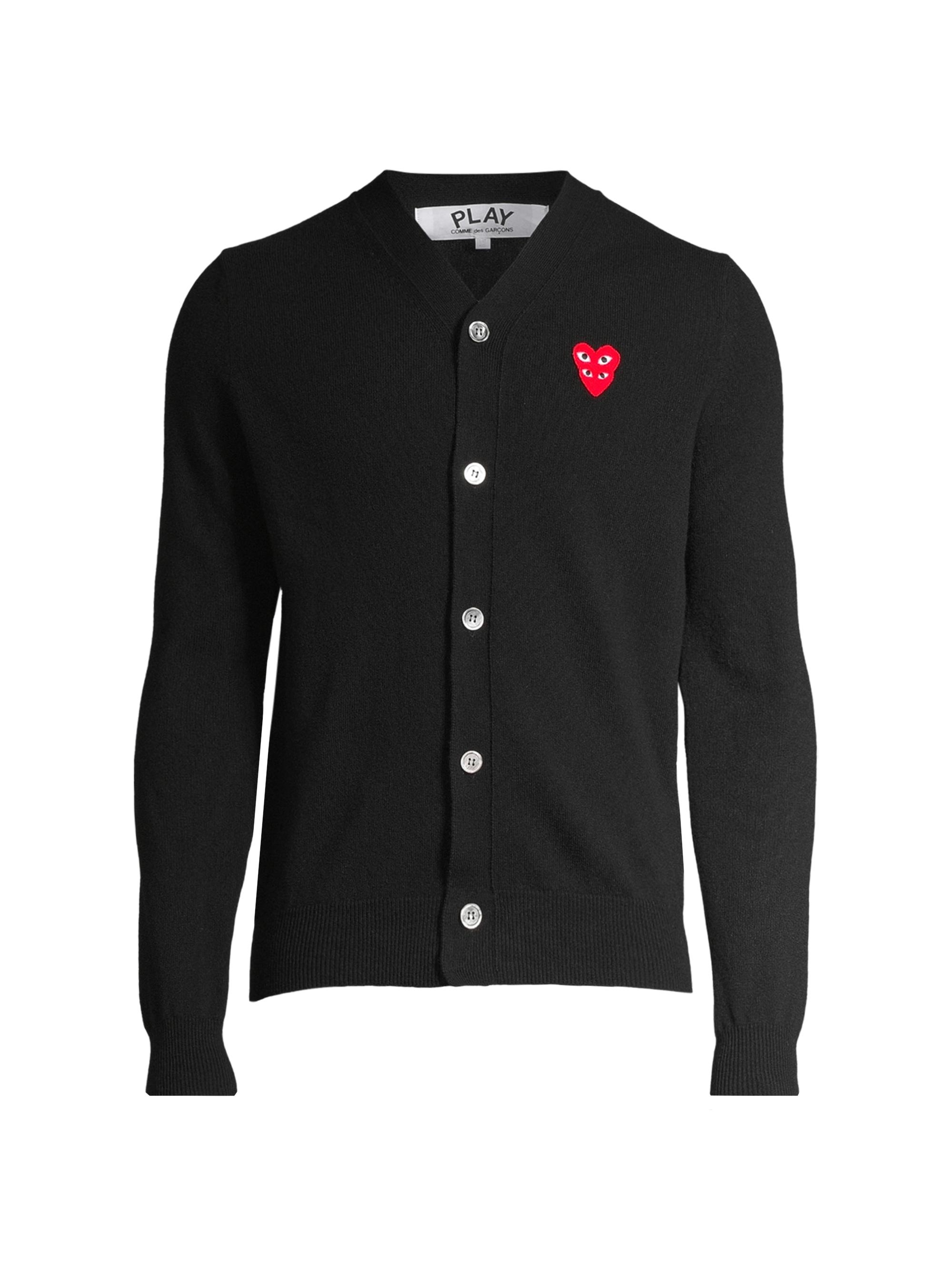 Comme des Garçons PLAY Play Double Heart Wool Cardigan | Saks