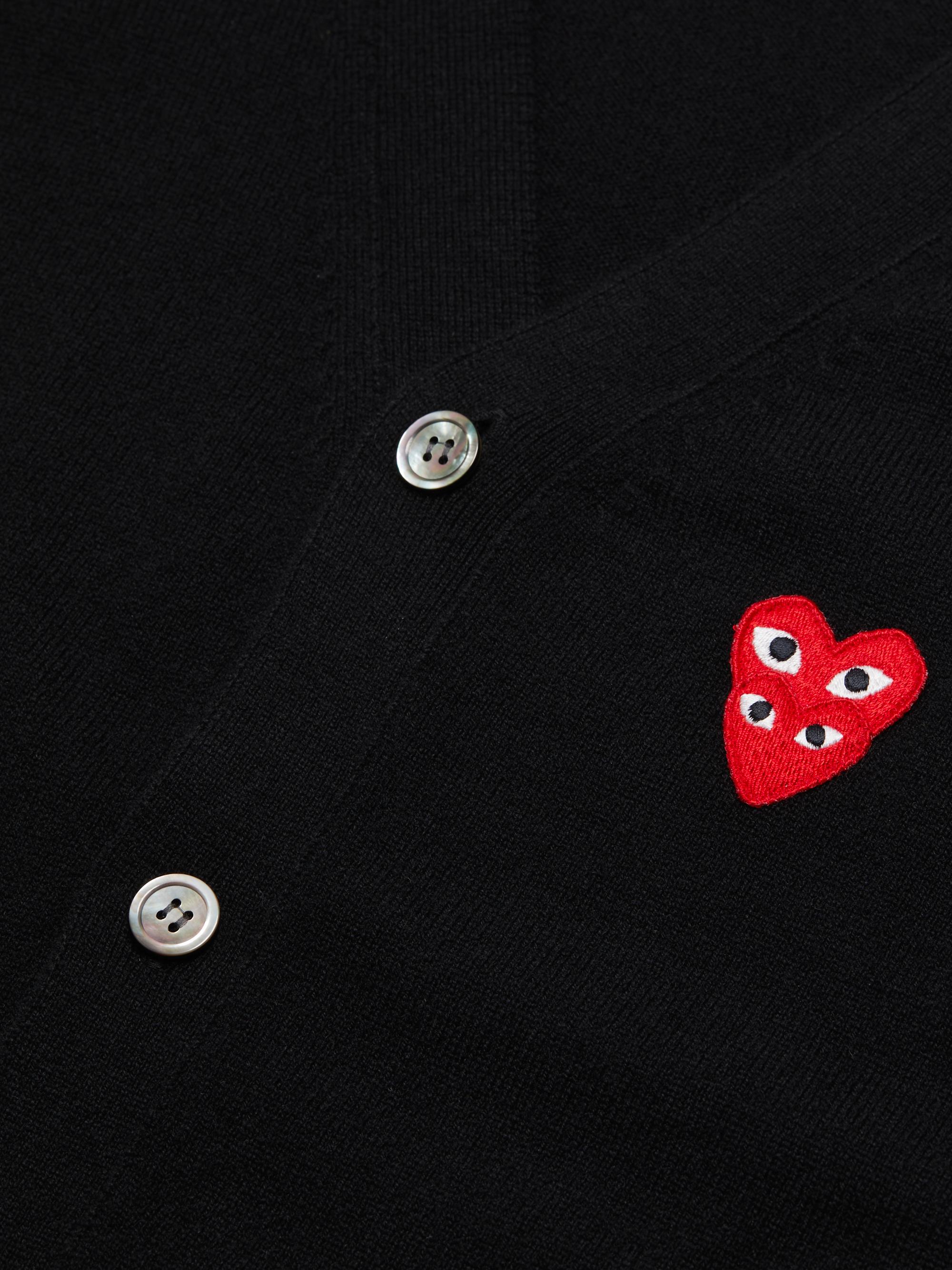 Comme des Garçons PLAY Play Double Heart Wool Cardigan | Saks