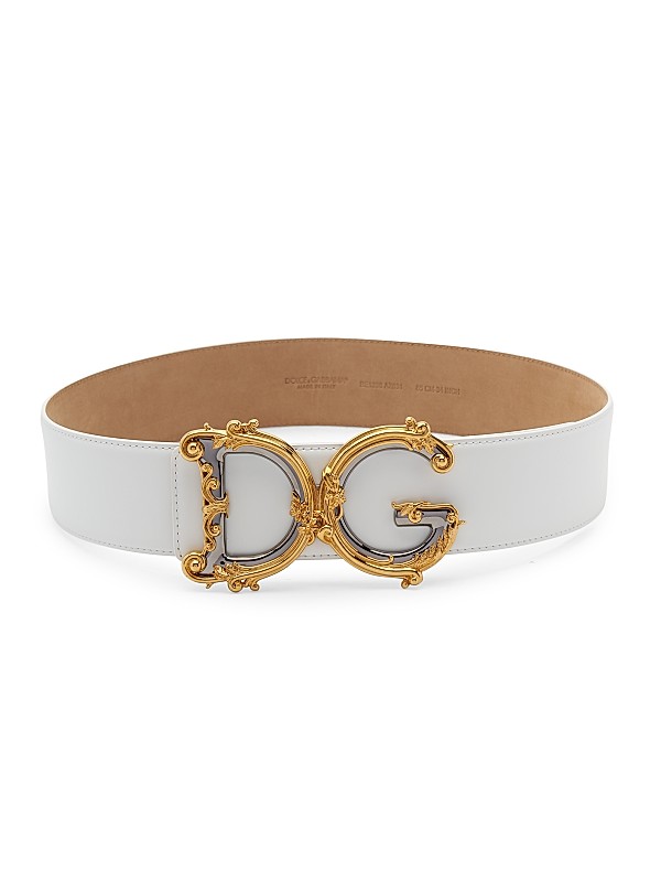 Shop Dolce&Gabbana Baroque Logo Leather Belt | Saks Fifth Avenue Shop Dolce&Gabbana Baroque Logo Leather Belt | Saks Fifth Avenue