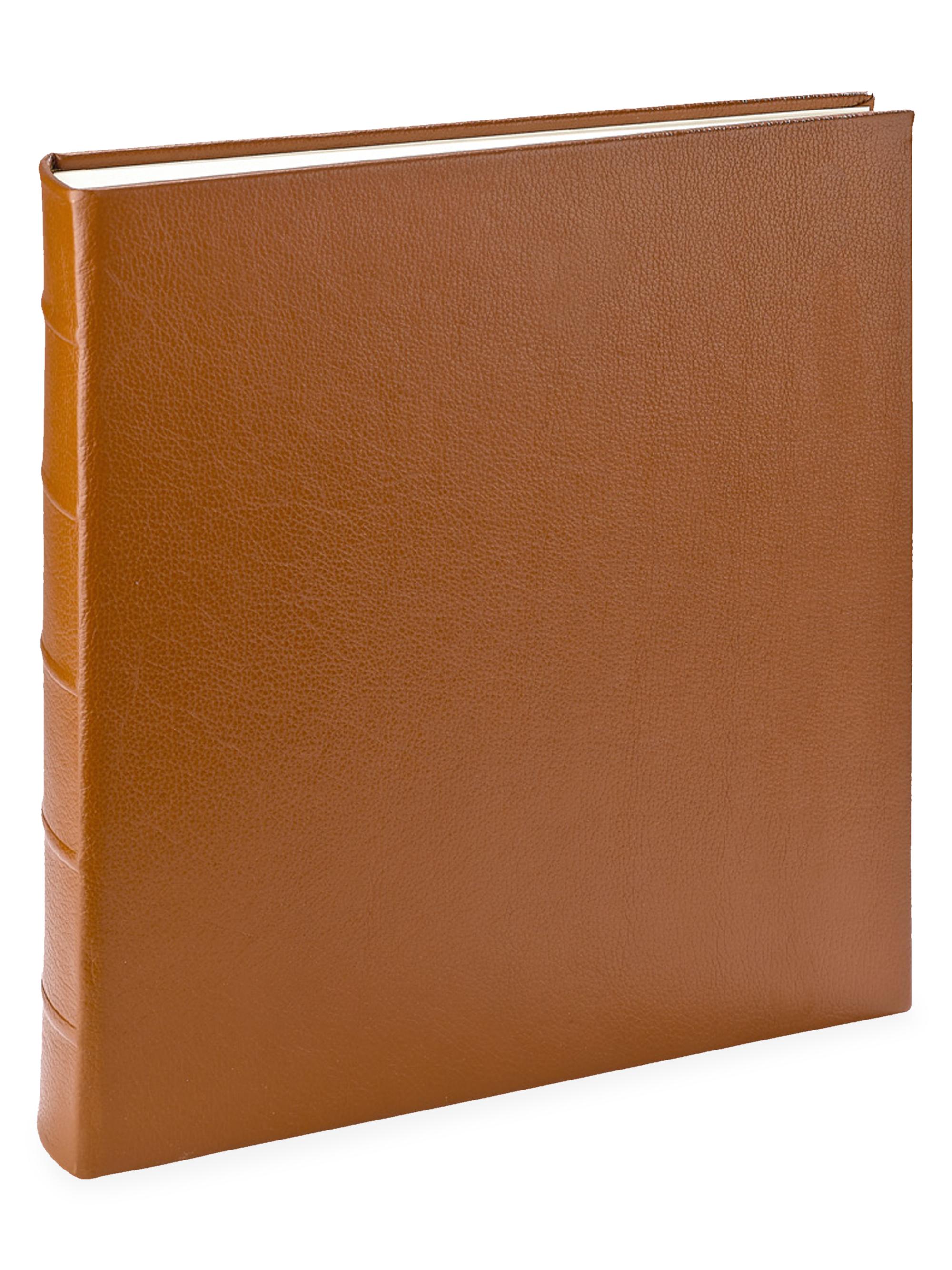 Graphic Image Large Bound Leather Photo Album - Saddle