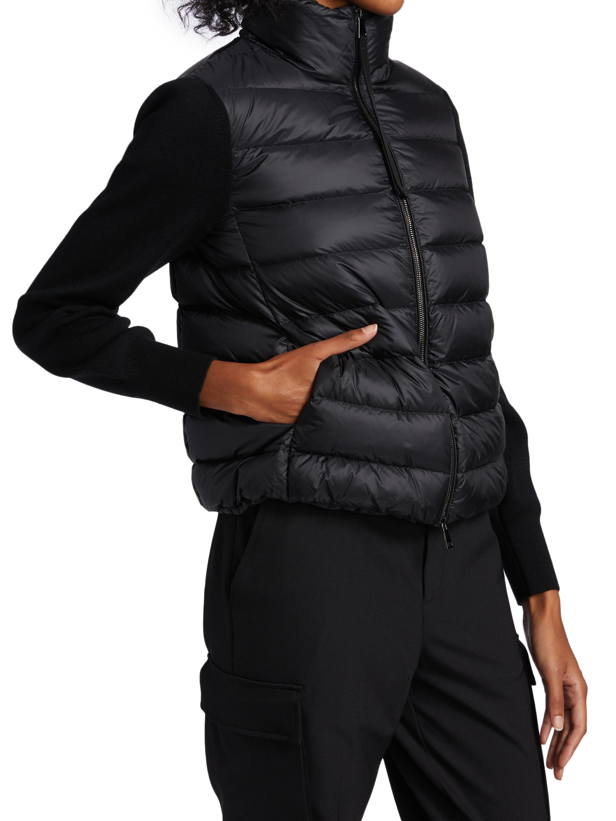 Moncler Short Down Knit Combo Jacket | Saks Fifth Avenue