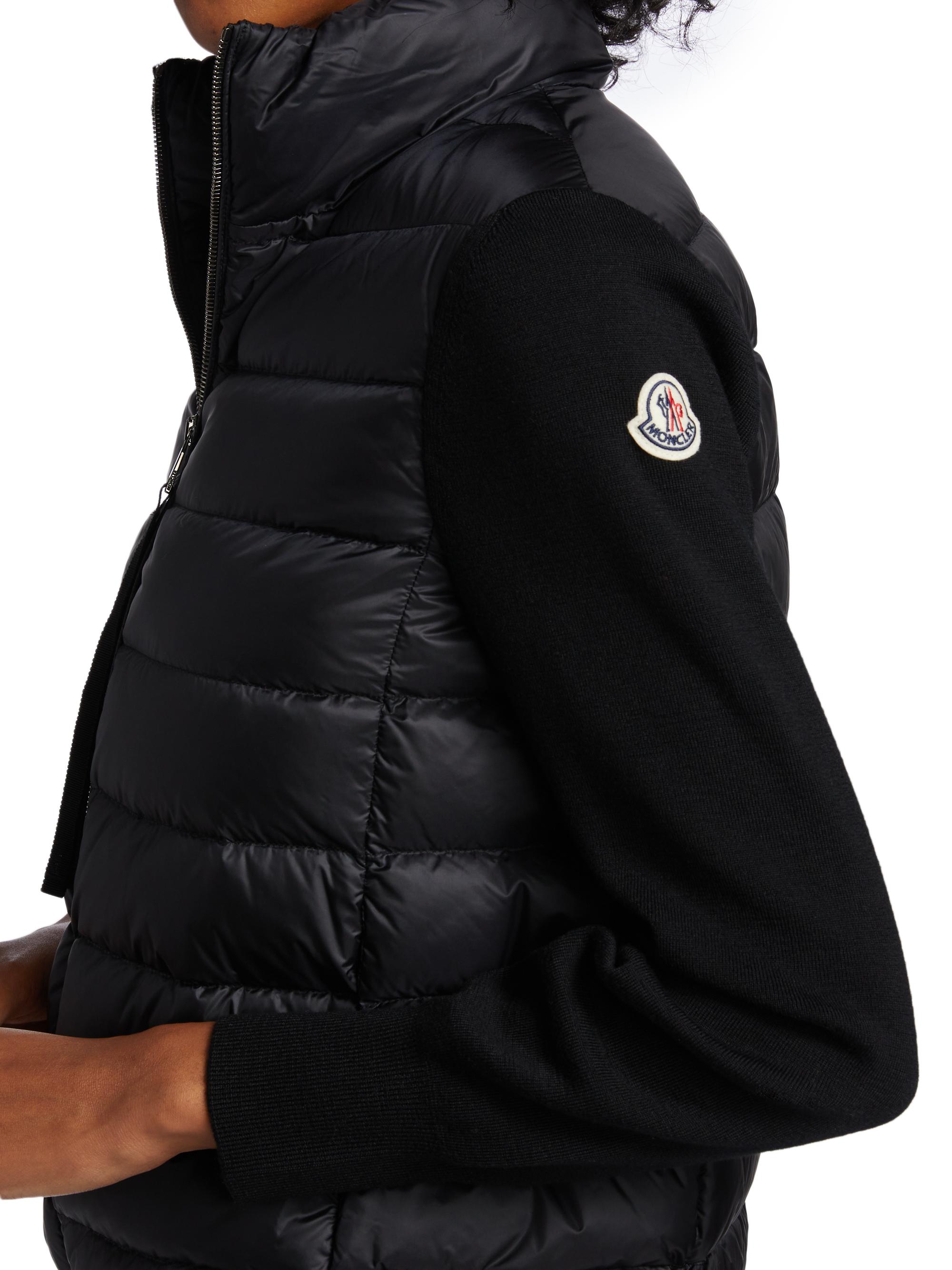 MONCLER Knit Combination Jacket Moncler Men's Zip-Up Down Knit