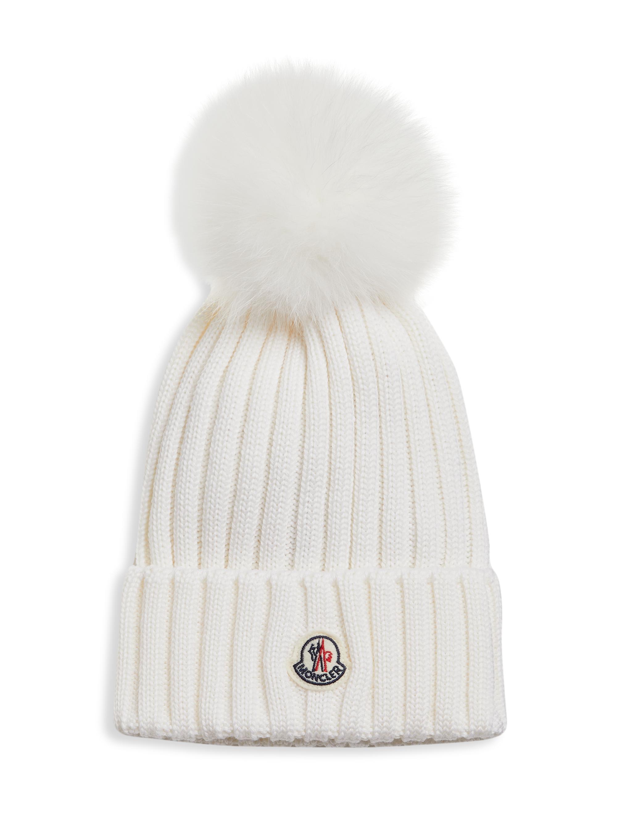 black moncler bobble hat