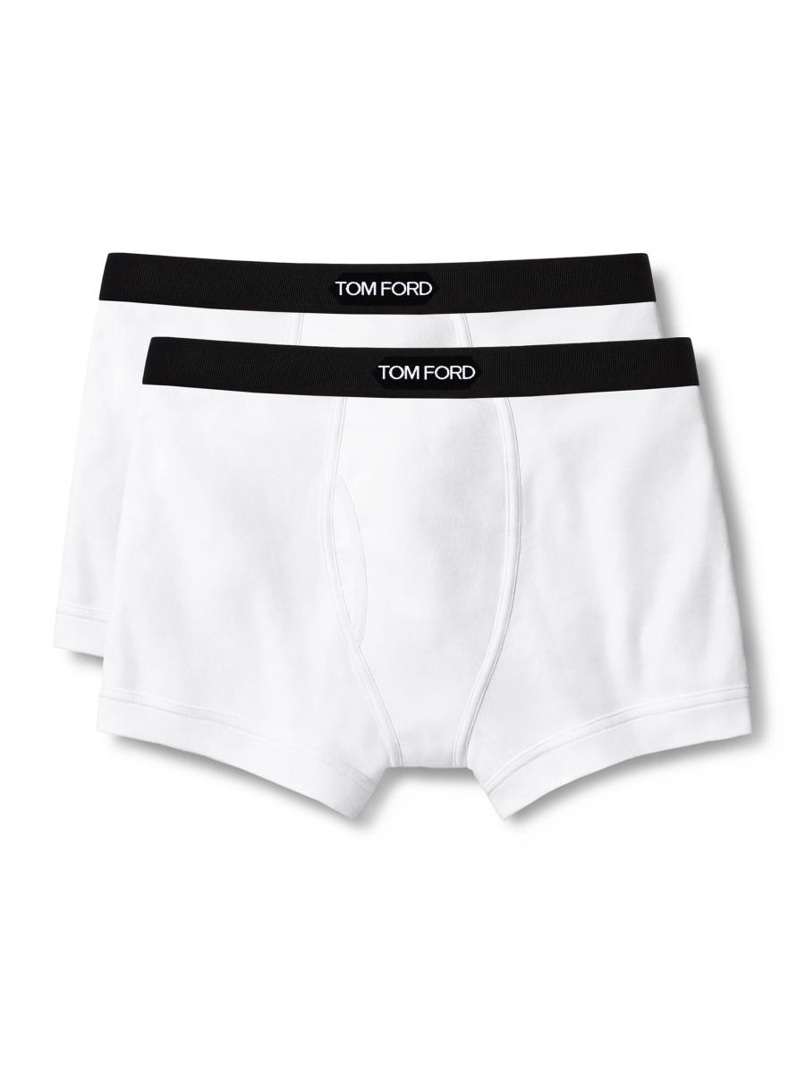 TOM FORD 2-Pack Stretch-Cotton Logo Boxer Briefs | Saks