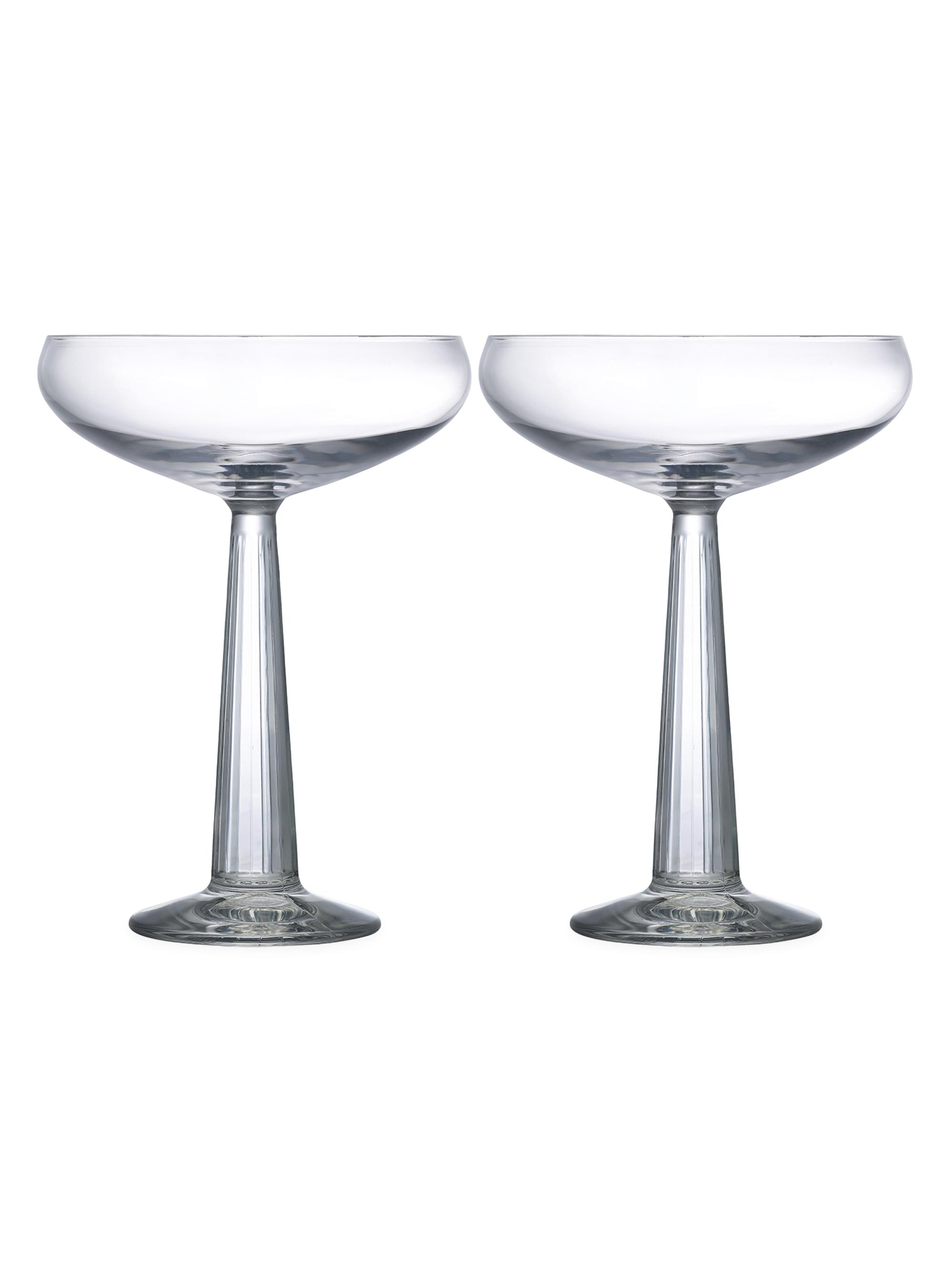 Nude Glass Big Top 2-Piece Coupe Glass Set