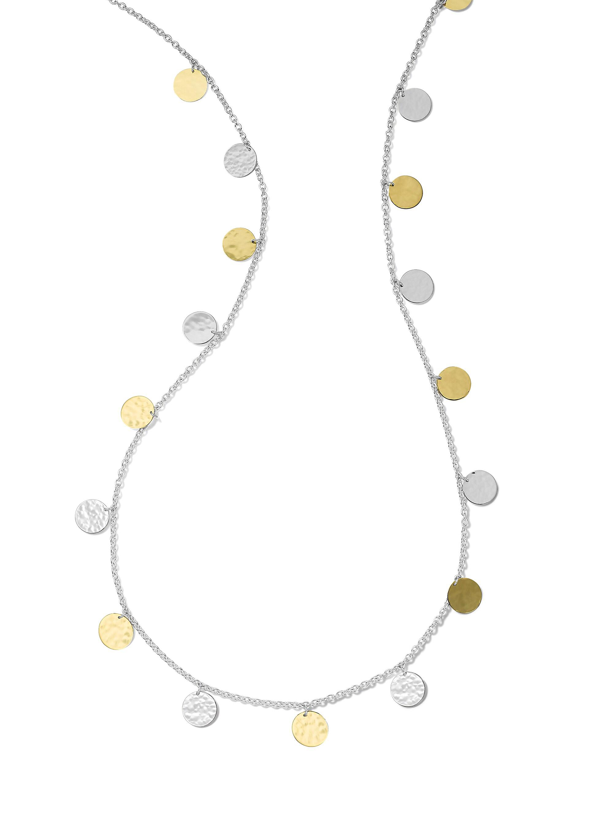 Ippolita Women's Classico Chimera Two-Tone Hammered Paillette Long Necklace - Silver Gold