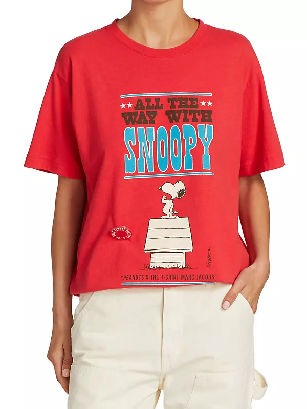 Shop Marc Jacobs Peanuts x Marc Jacobs The Snoopy Sits Graphic T