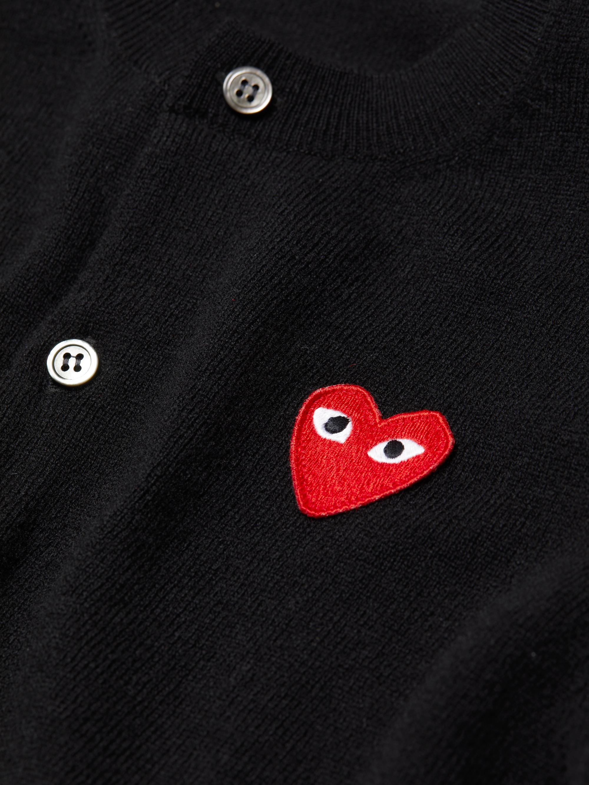 Comme des Garçons PLAY Heart Wool Cardigan | Saks Fifth Avenue