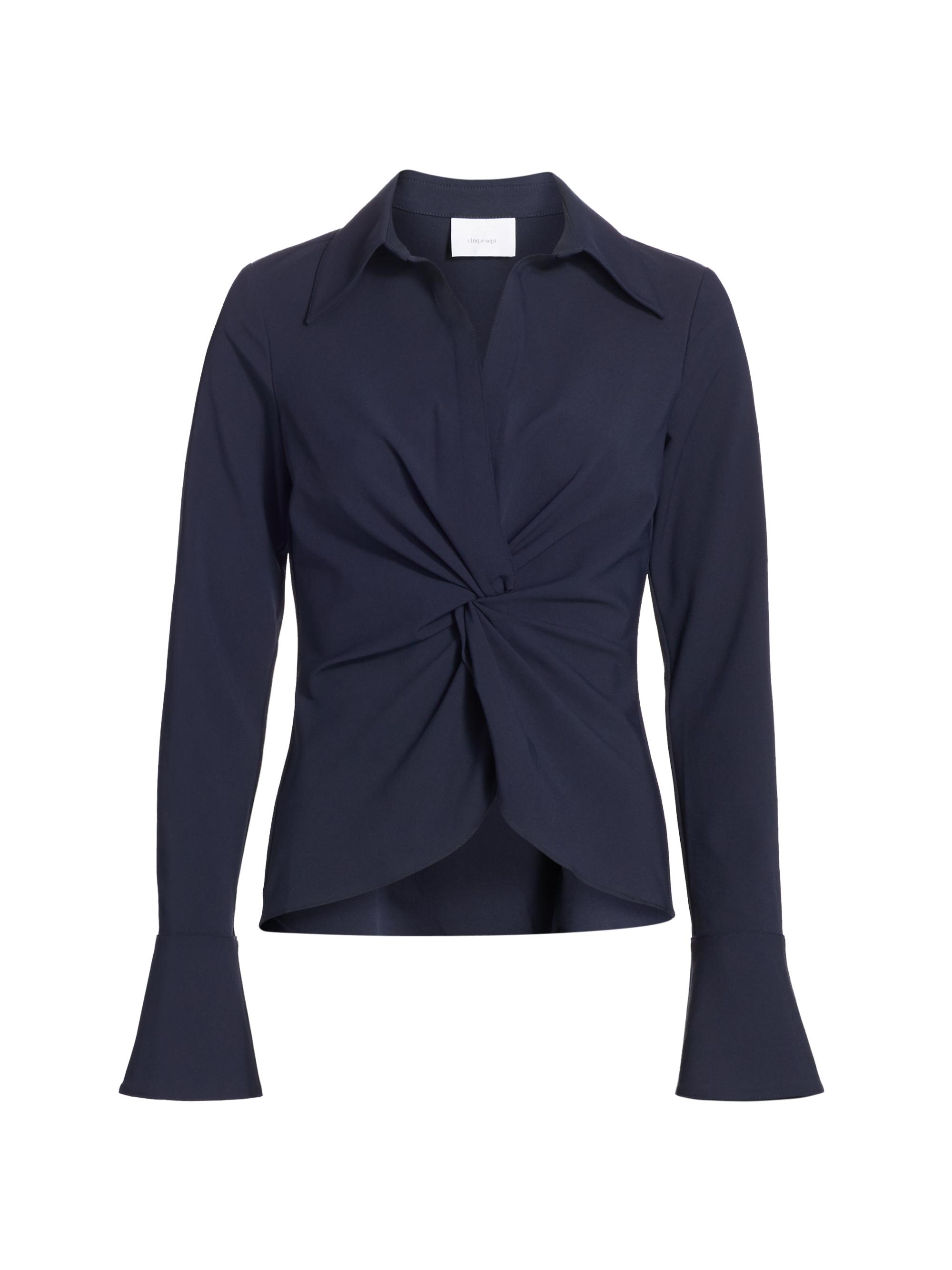 Cinq à Sept Women's Mckenna Twist-Front Blouse - Navy