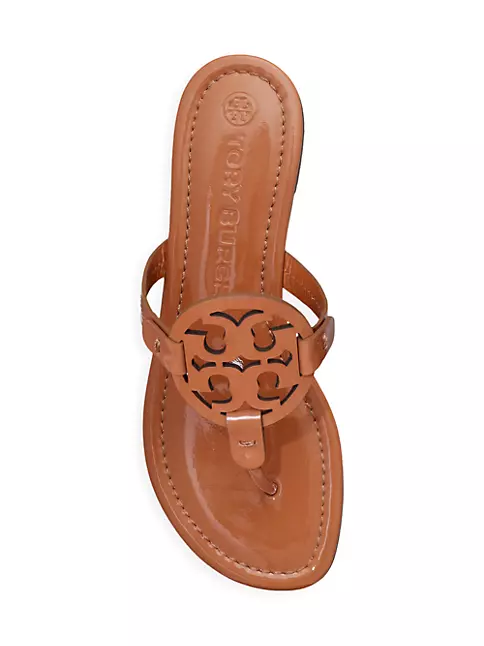Shop Tory Burch Miller Patent Leather Thong Sandals