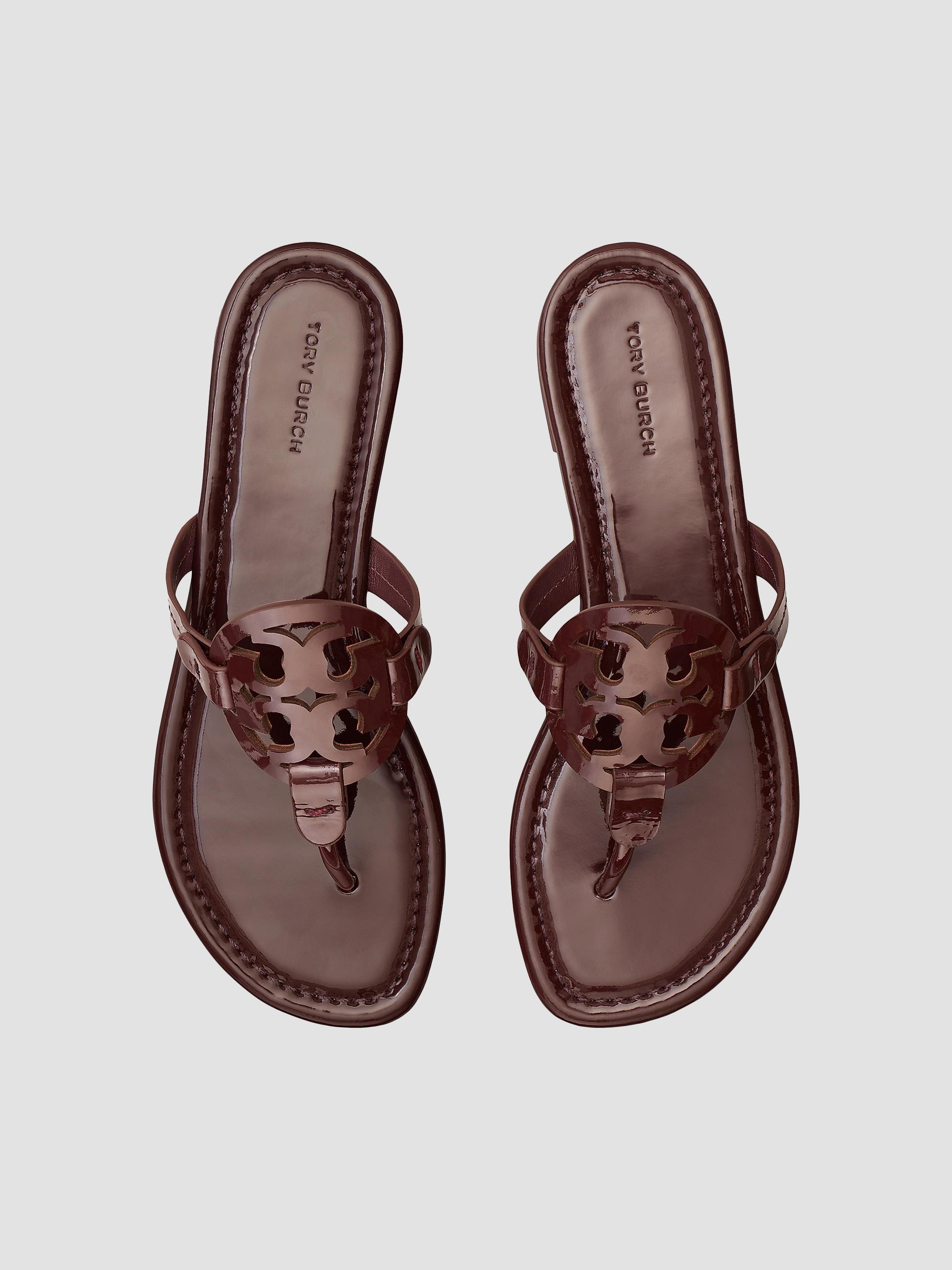 Tory Burch Miller Sandal, Patent Leather | Saks Fifth Avenue display picture 1