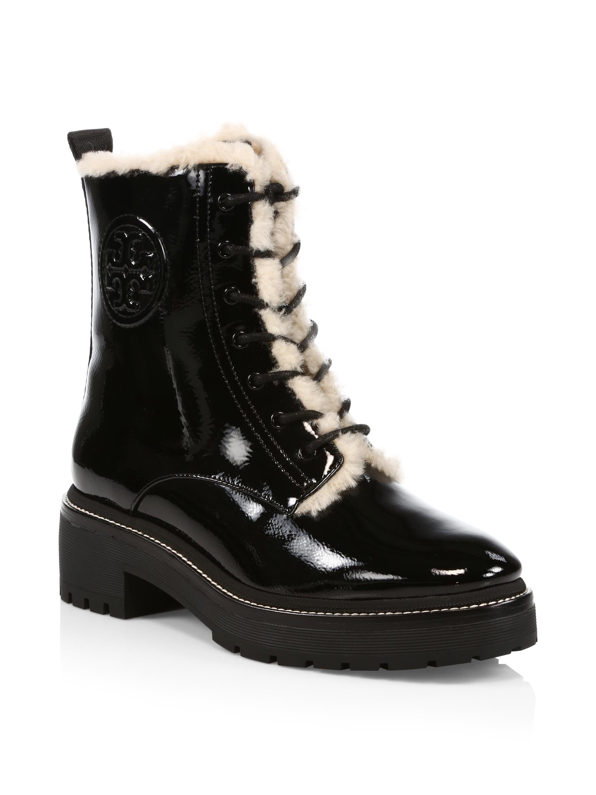 tory burch miller shearling boots