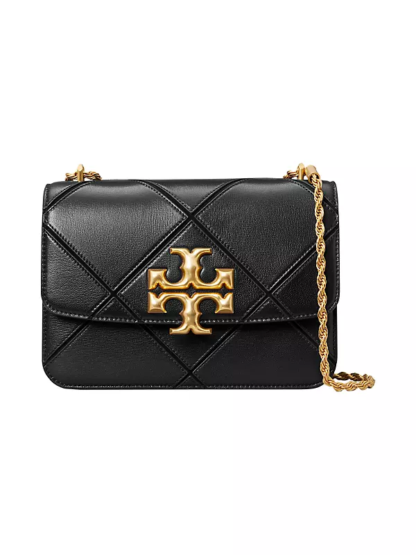 Tory Burch, Bags, Tory Burch Classic Cuoio Quilted Vachetta Leather Eleanor  Bag