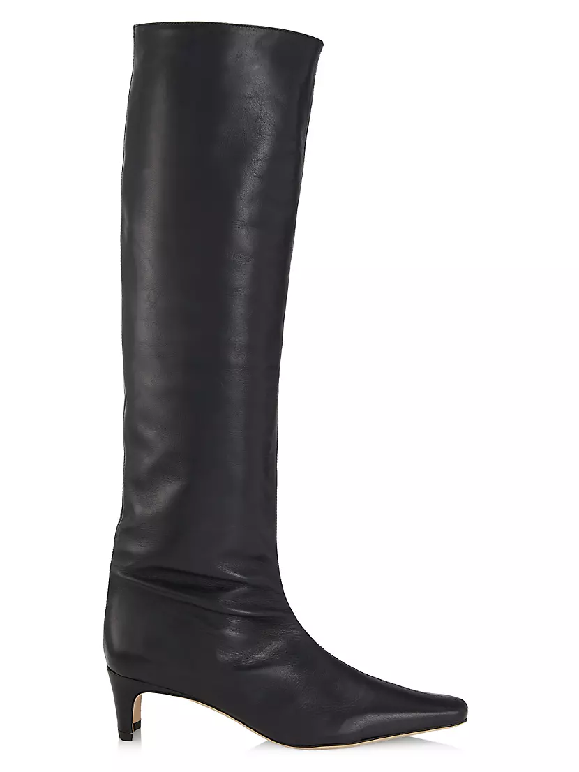 Staud Wally Leather Knee-High Boots