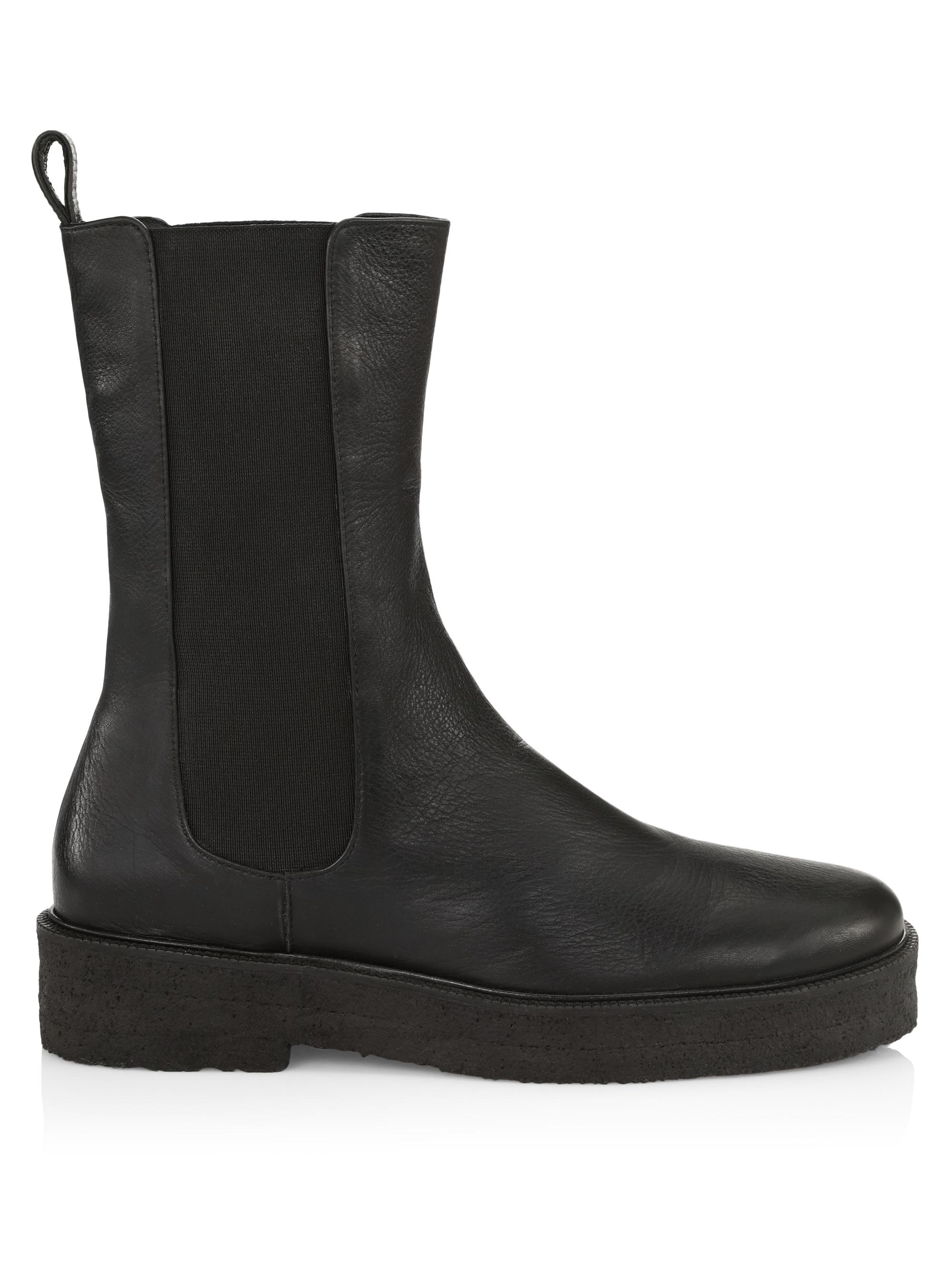 Staud Women's Palamino Leather Chelsea Boots - Black