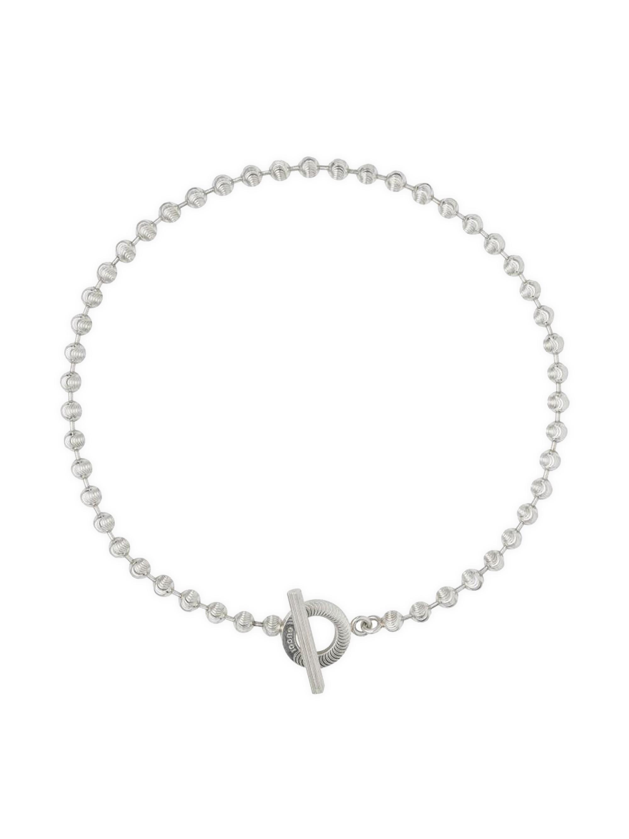 Gucci Women's Boule Chain Sterling Silver Necklace - Silver