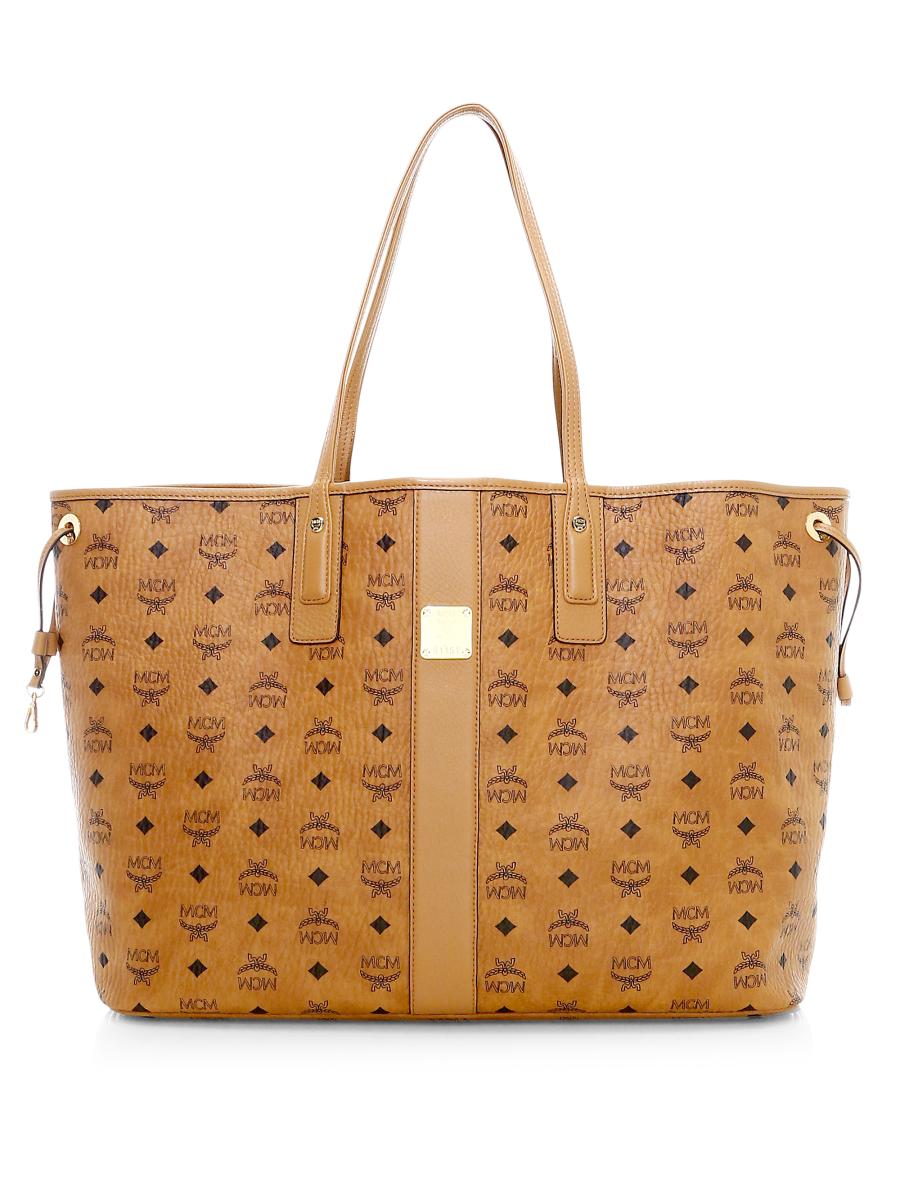 [MCM]★Reversible Visetos Liz Shopper Medium Reversible Liz Shopper in Visetos Cognac | MCM ®US