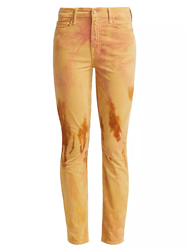Looker High-Rise Tie-Dye Corduroy Skinny Jeans