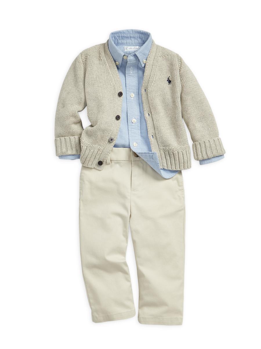 Polo Ralph Lauren Baby Boy's Combed Cotton Button-Front