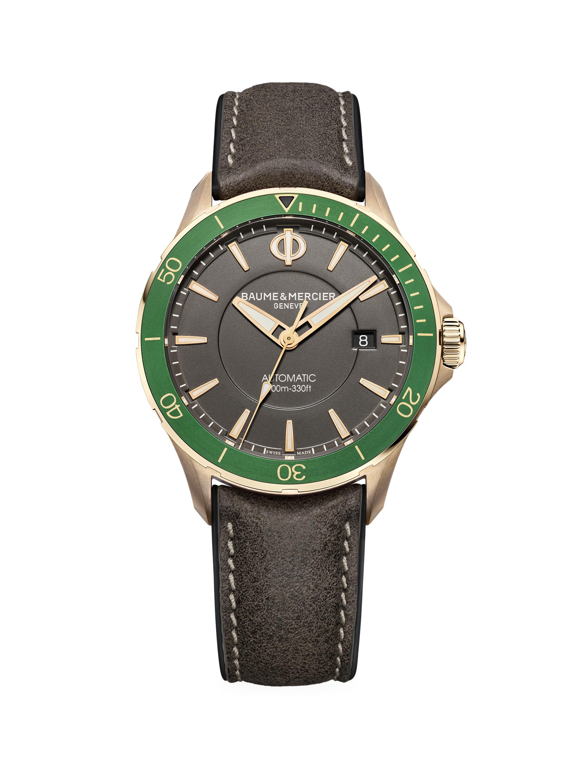 Baume & Mercier Women's Clifton Club Bronze & Leather Strap Watch