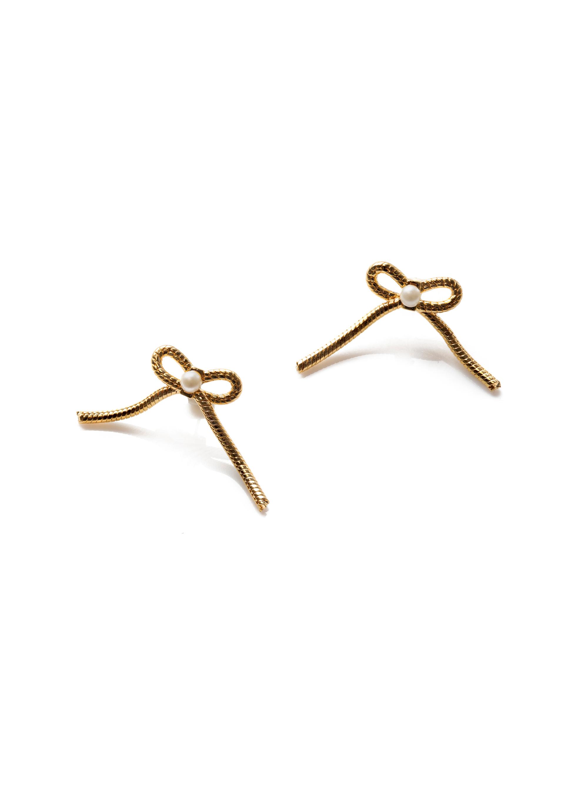 Lele Sadoughi Women's Bow Stud Earrings - Gold