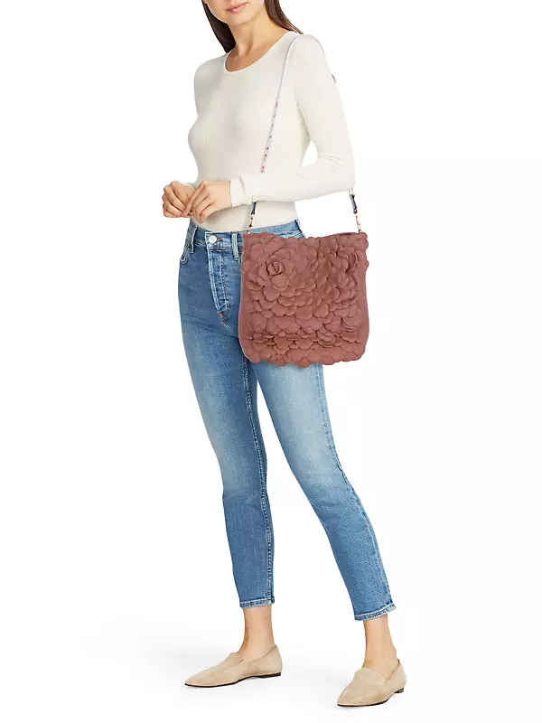 Atelier Rose Leather Hobo Bag