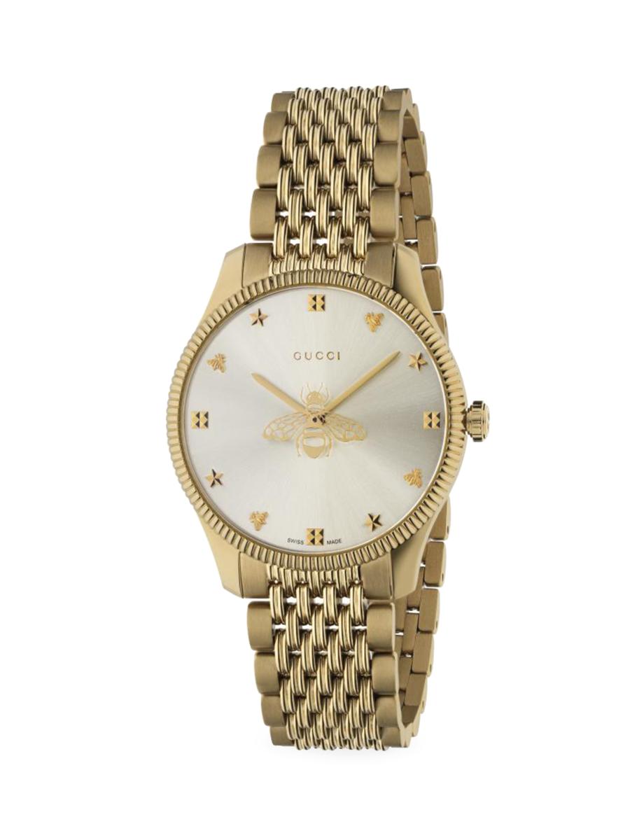 Gucci G-Timeless Slim Yellow Gold PVD Stainless Steel Bracelet