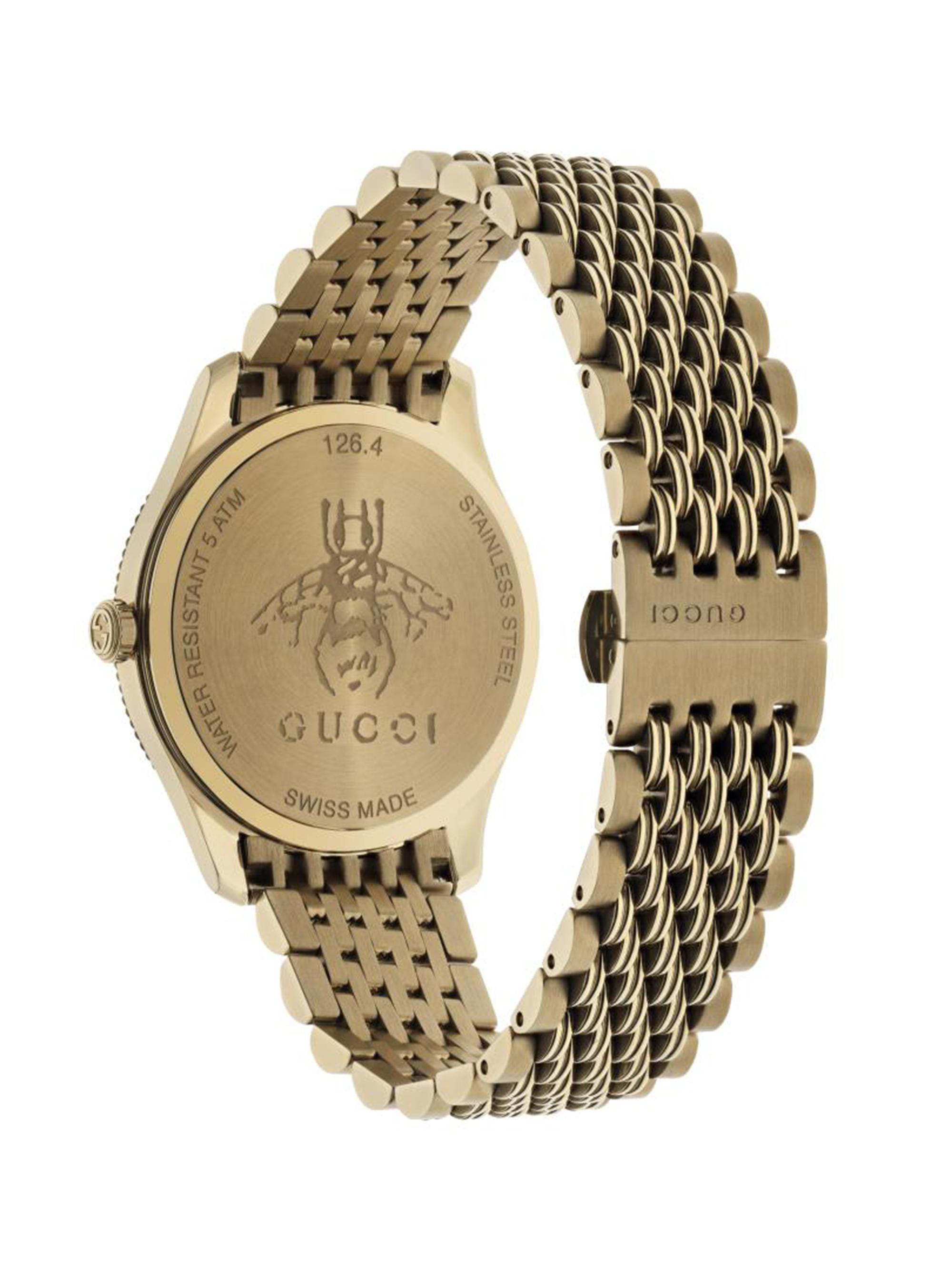 Gucci G-Timeless Slim Yellow Gold PVD Stainless Steel Bracelet
