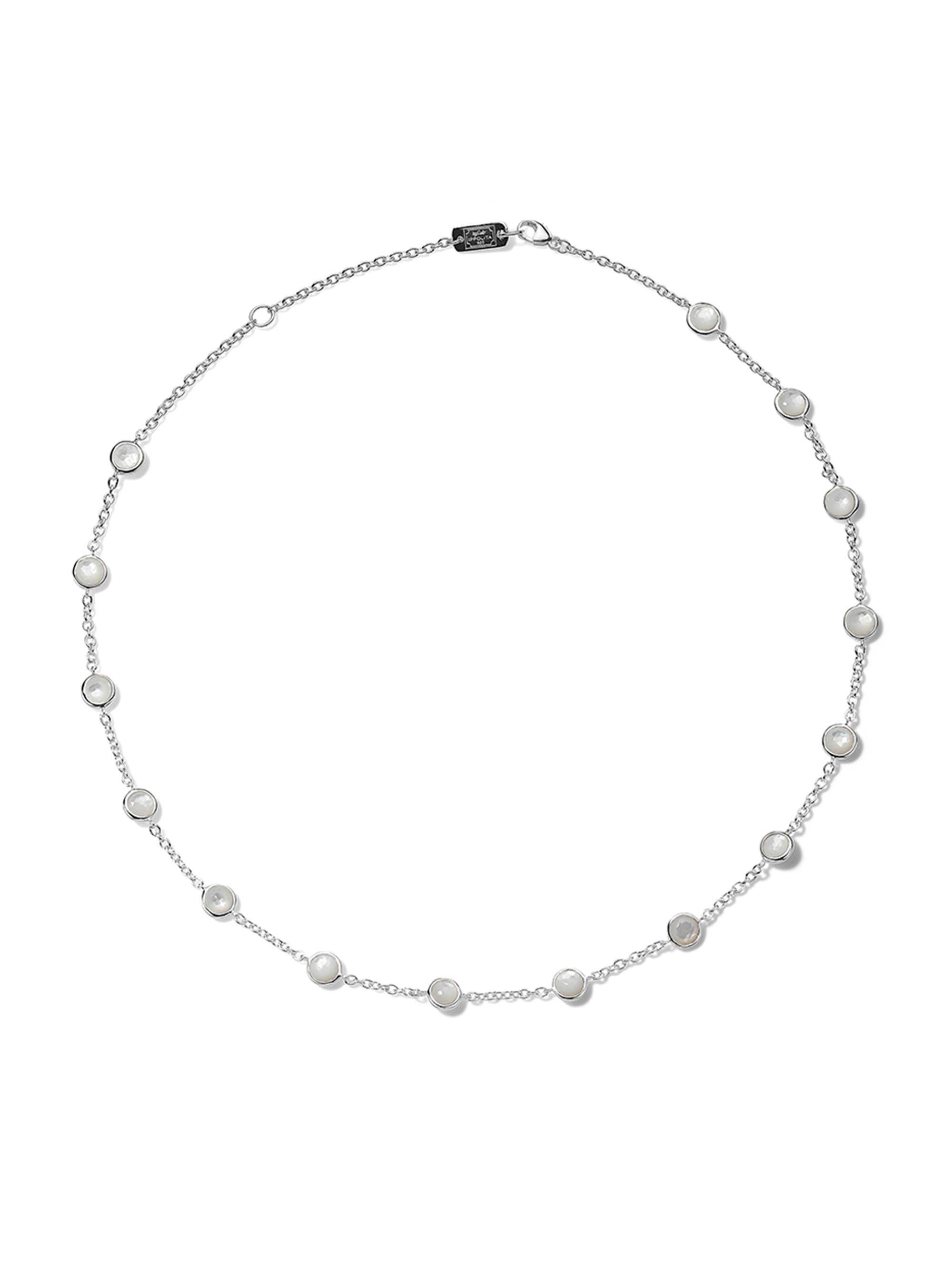 Ippolita Women's Lollipop Sterling Silver & Mother-Of-Pearl Station Collar Necklace - Silver