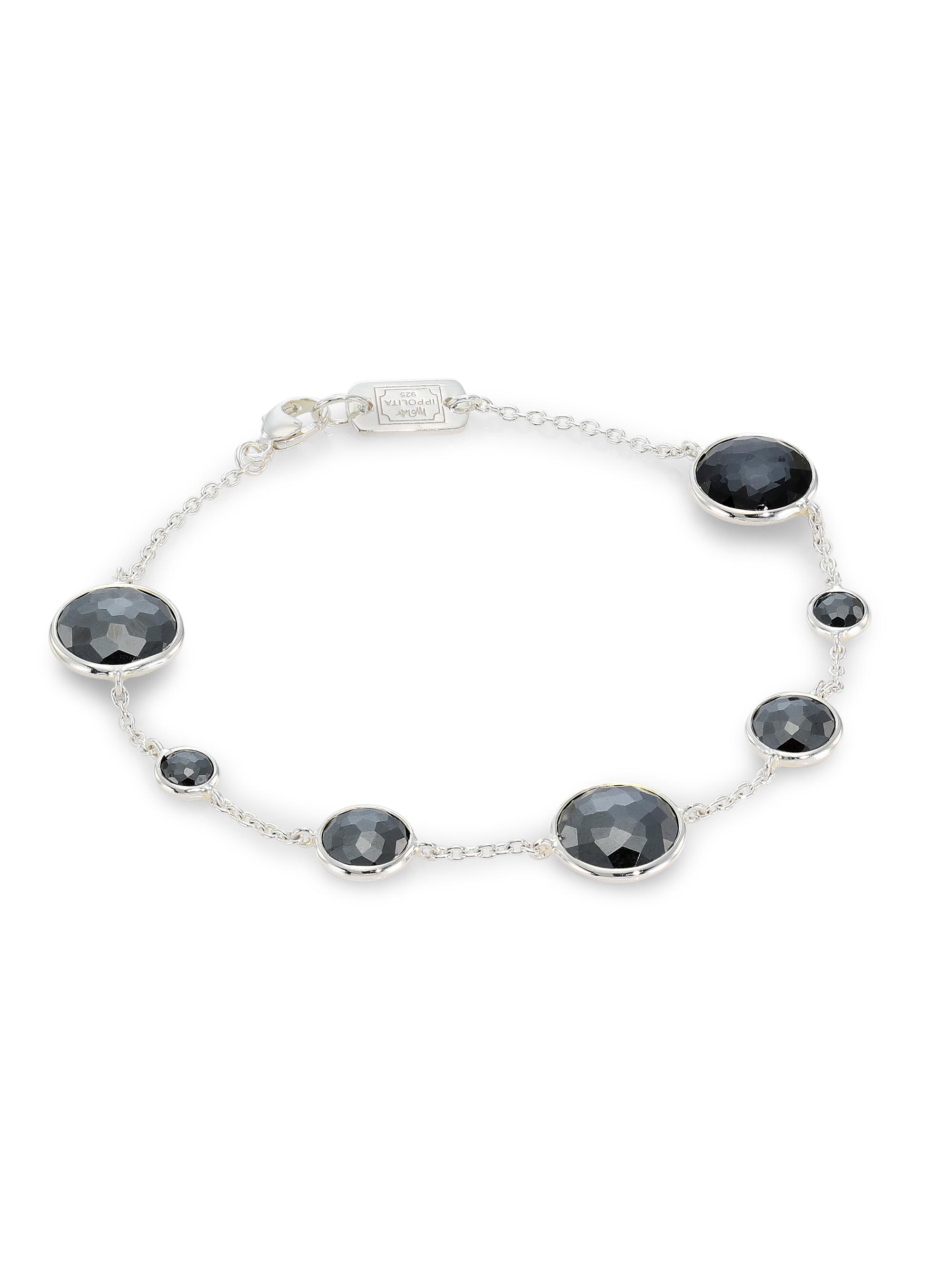 Ippolita Women's Lollipop Sterling Silver, Hematite & Hematite Doublet Link Bracelet - Silver