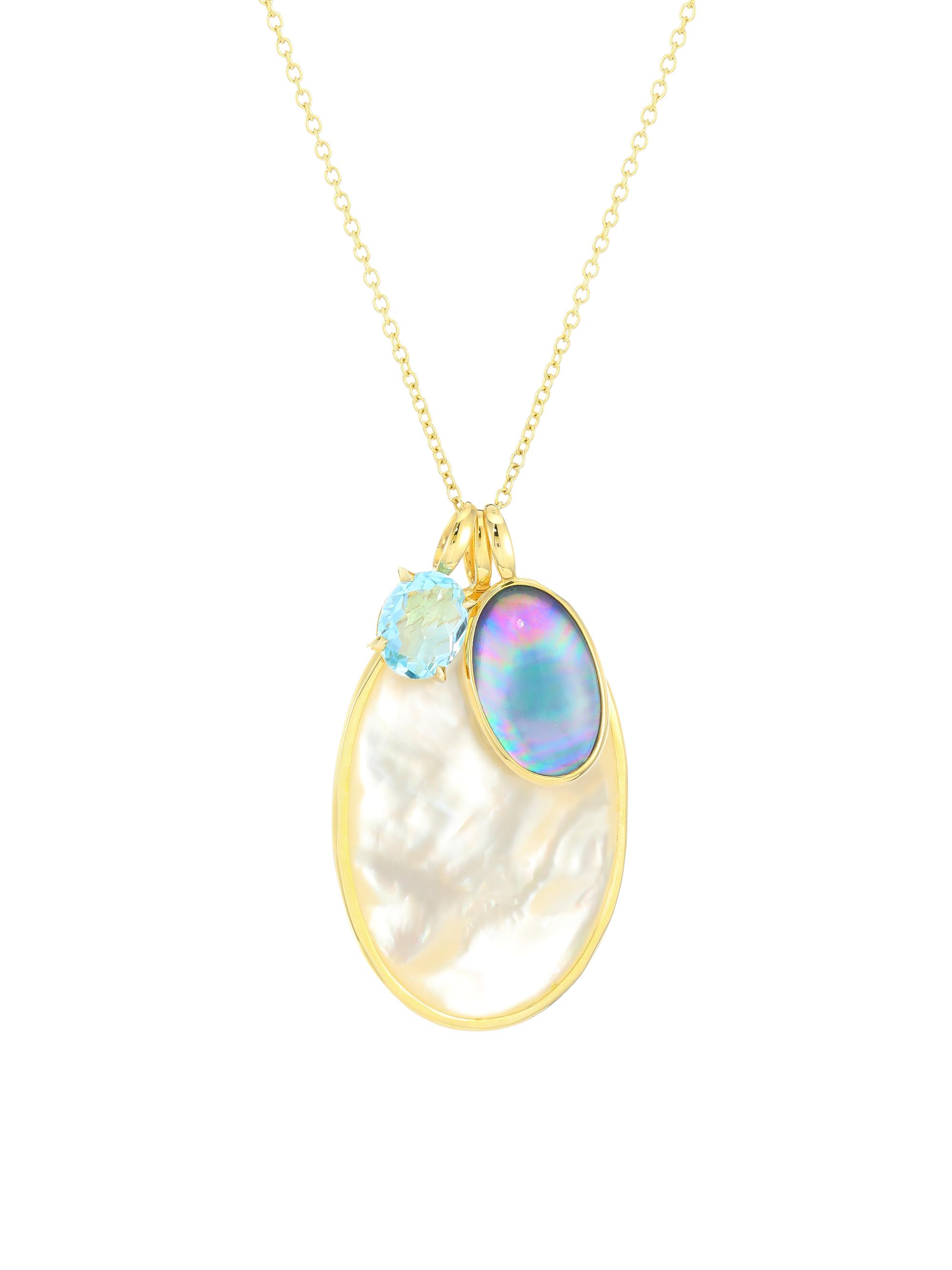 Ippolita Women's Rock Candy Luce 18K Yellow Gold & Gemstone Triple-Pendant Necklace - Gold