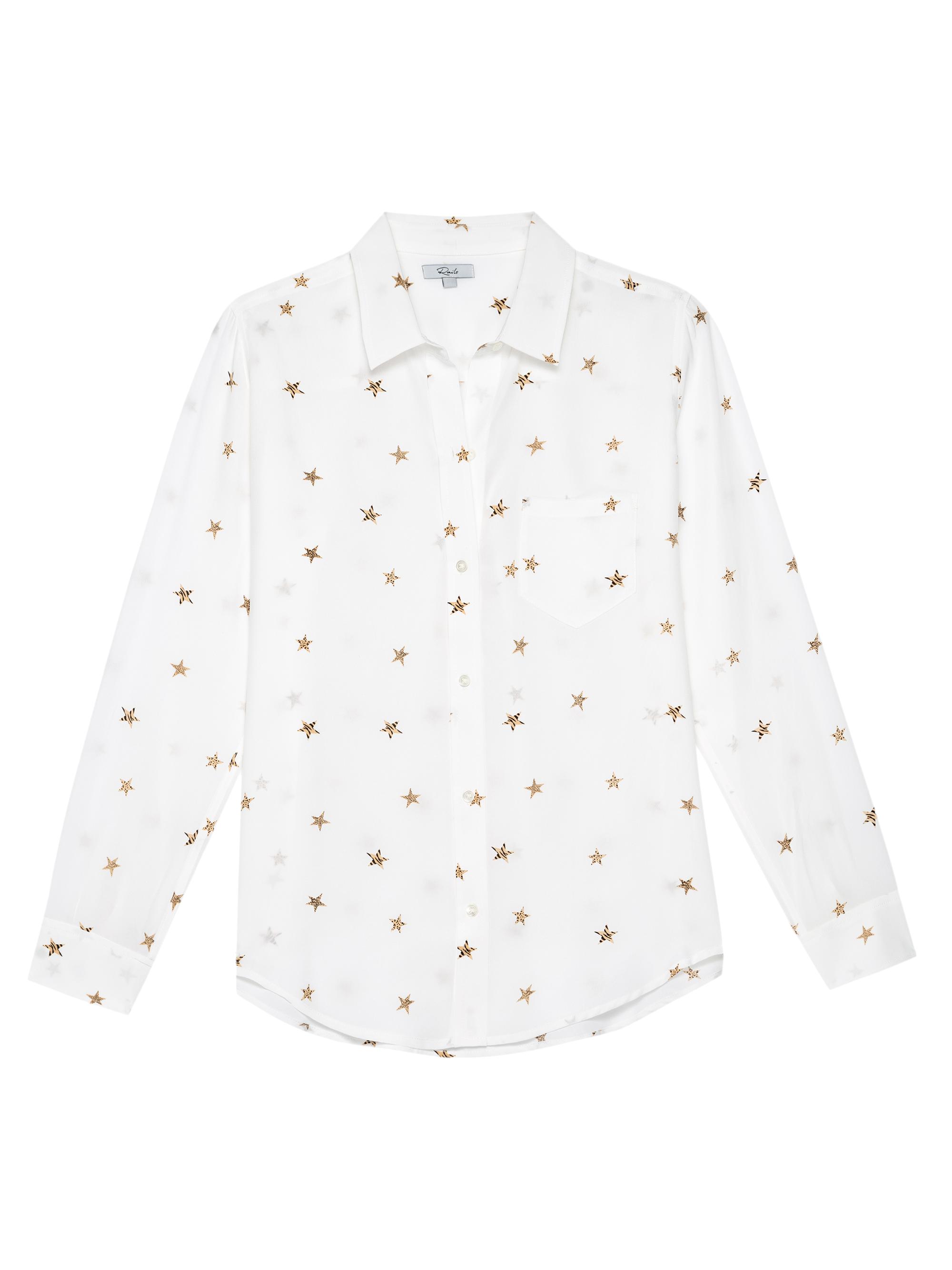 Rails Women's Kate Star Silk Blouse -  Animal Stars