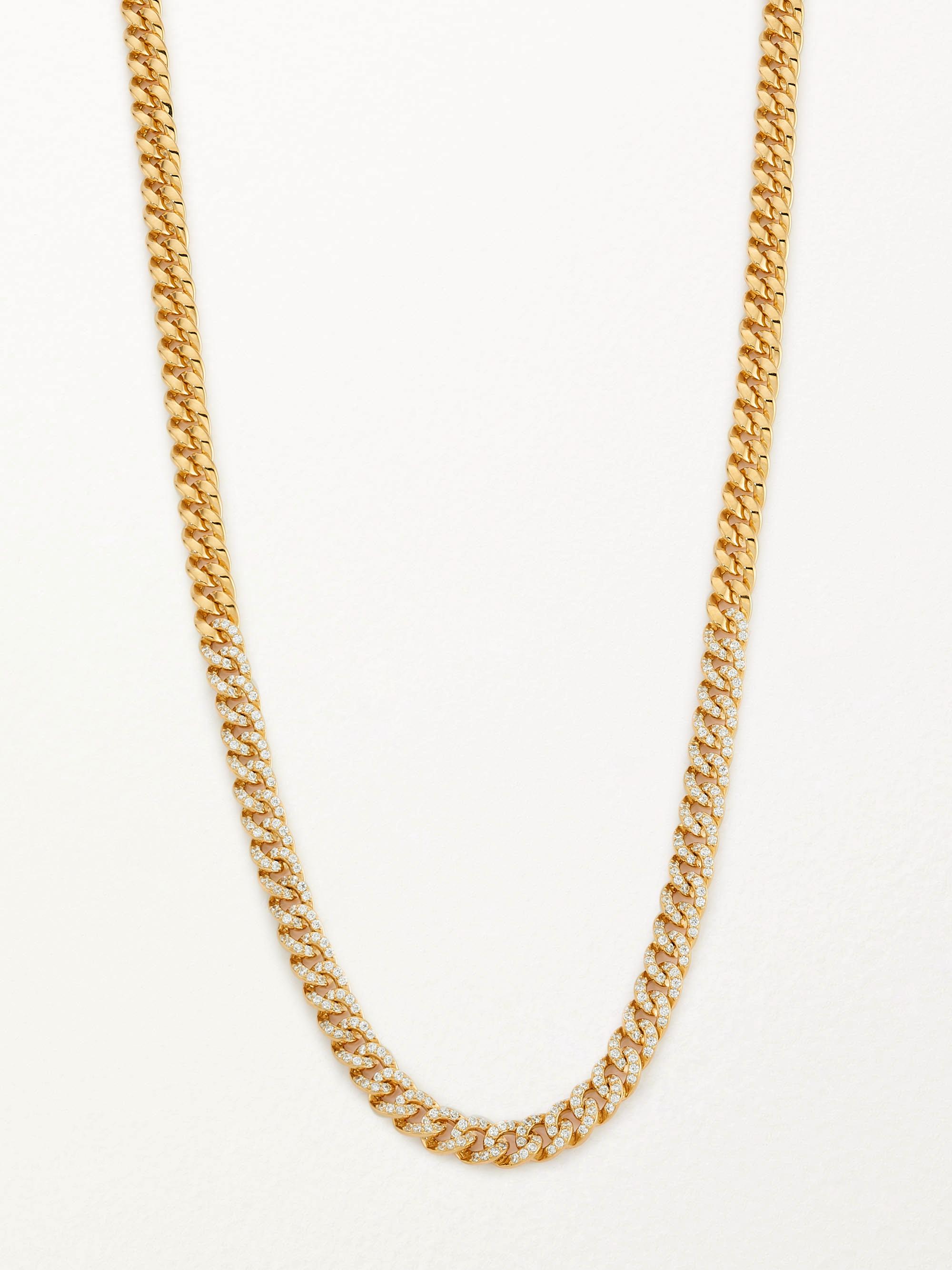 Adriana Orsini Women's 18K Goldplated Silver & Cubic Zirconia Curb-Link Collar Necklace - Gold