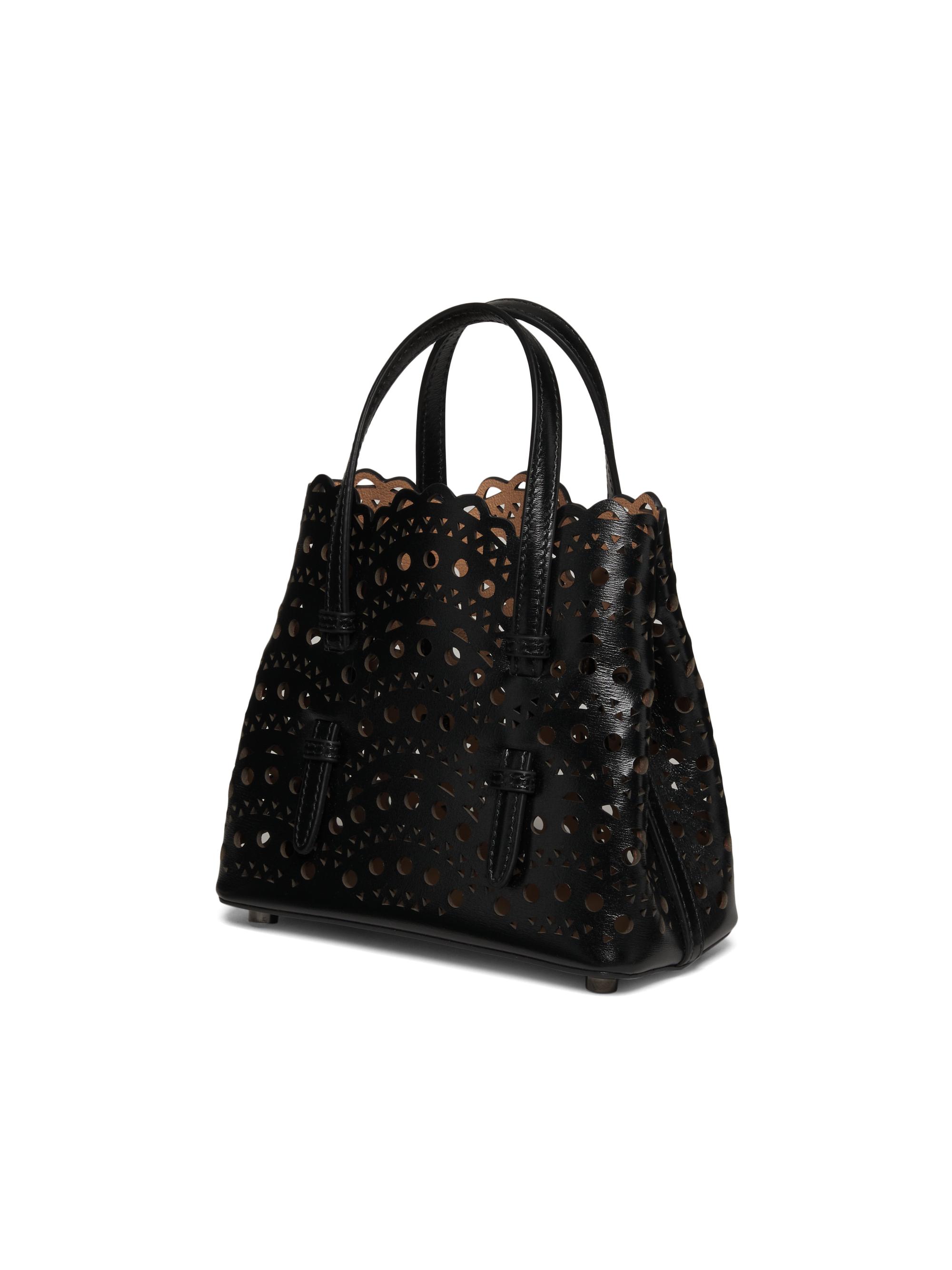 Alaïa Mini Mina Perforated Leather Tote | Saks Fifth Avenue
