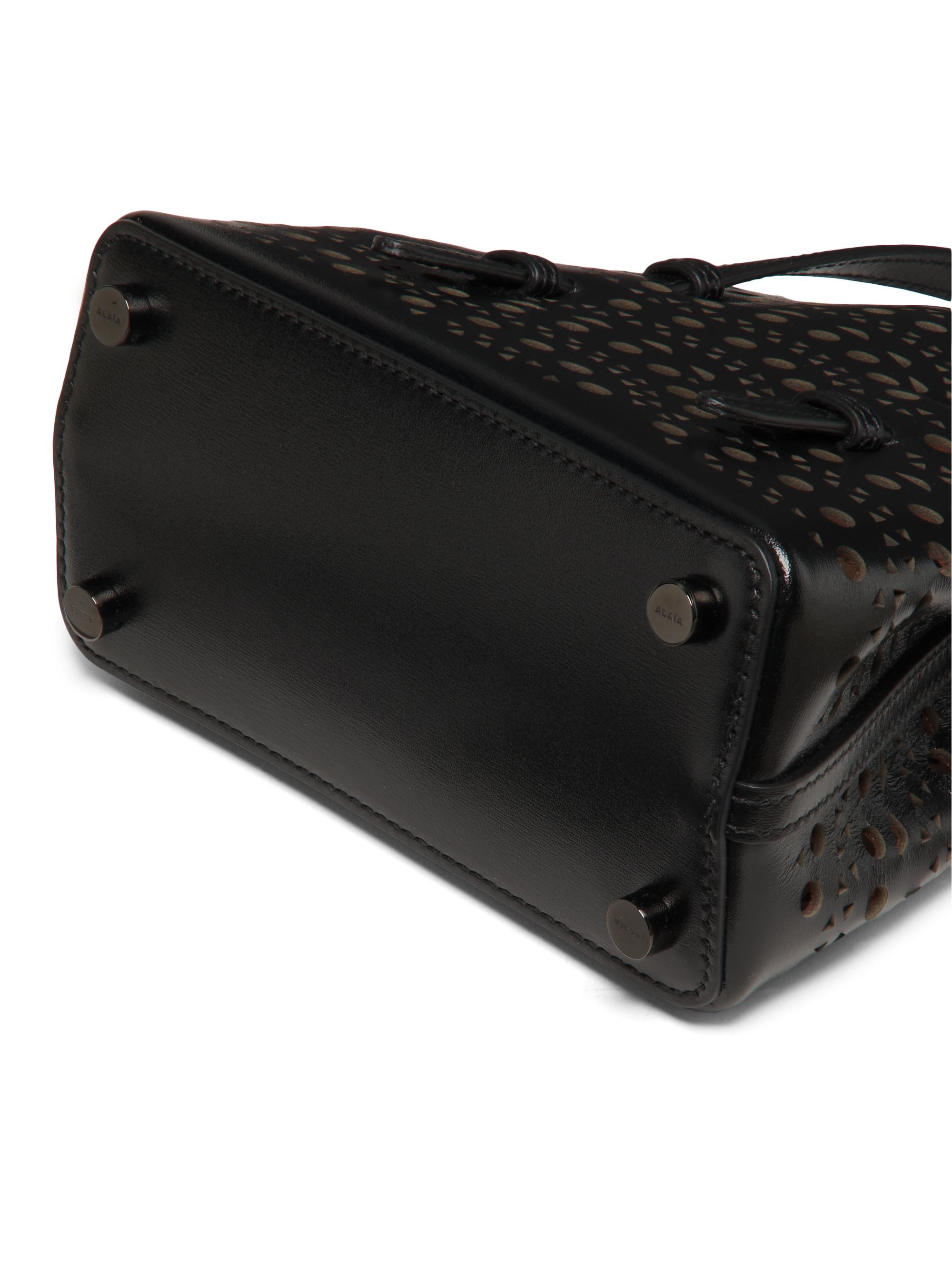 Alaïa Mini Mina Perforated Leather Tote | Saks Fifth Avenue