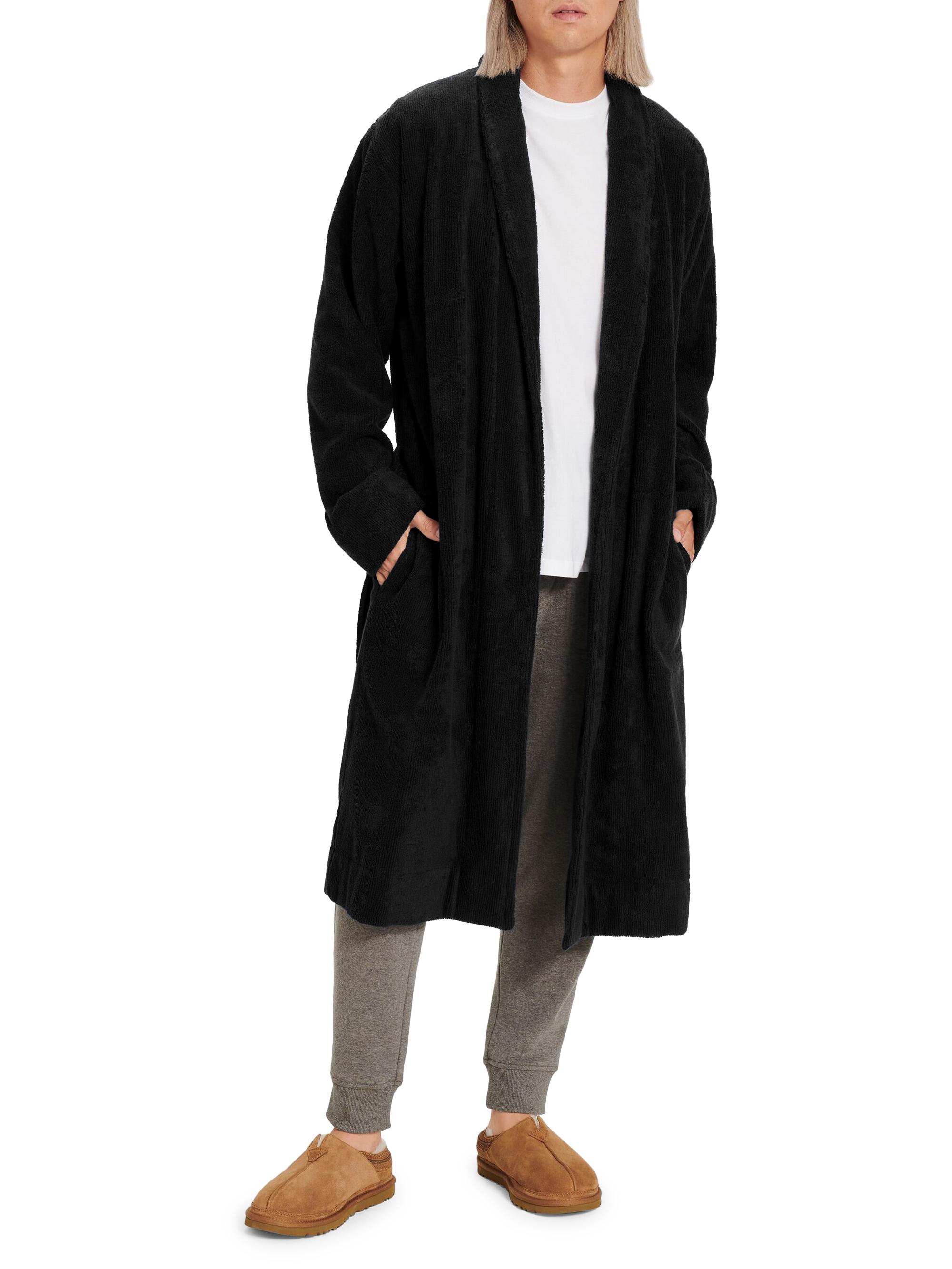 UGG Men's Novelty Turner Terry Robe - Black
