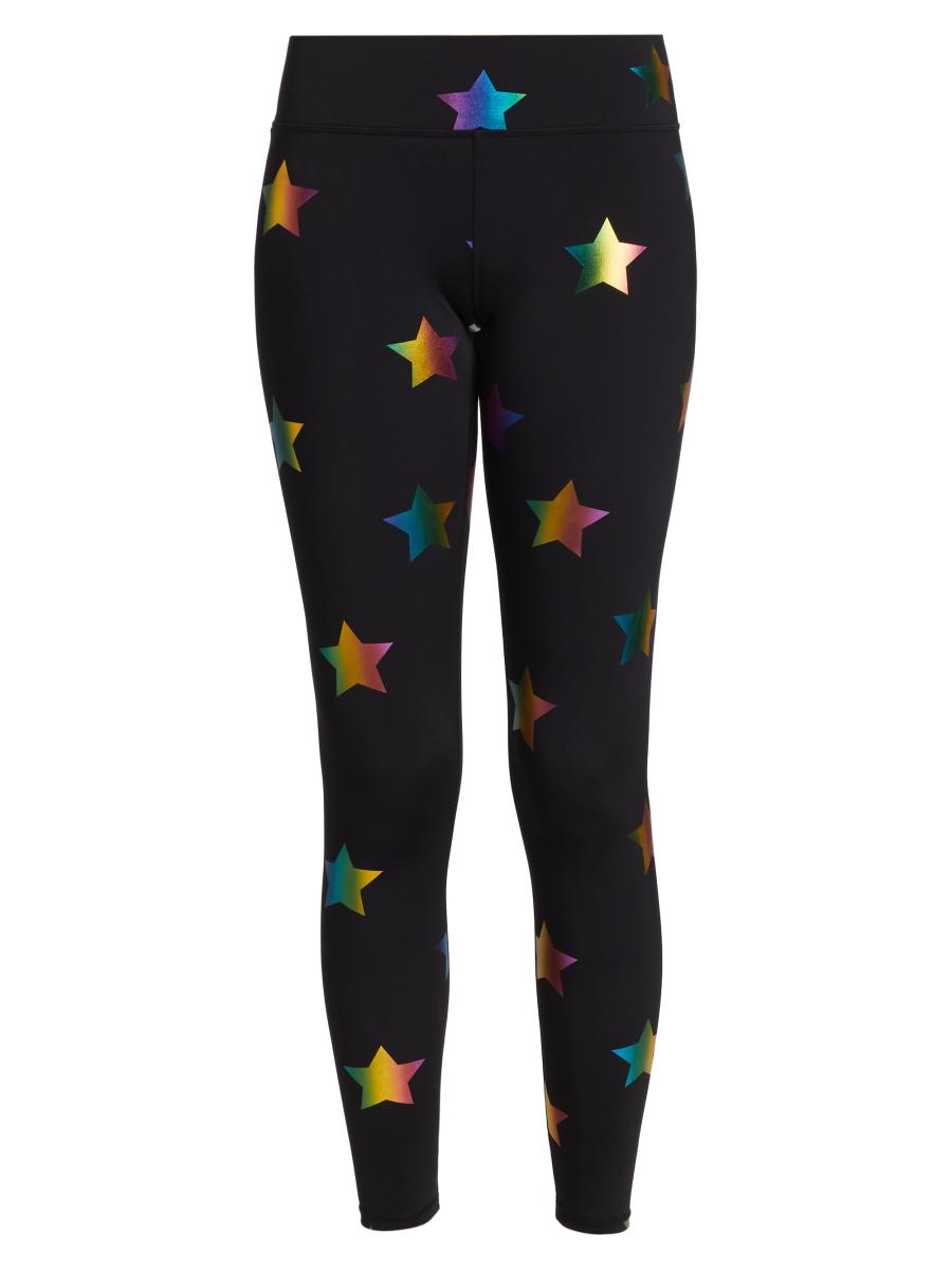 Terez Star-Print Tall Band Foil Leggings Saks Fifth Avenue