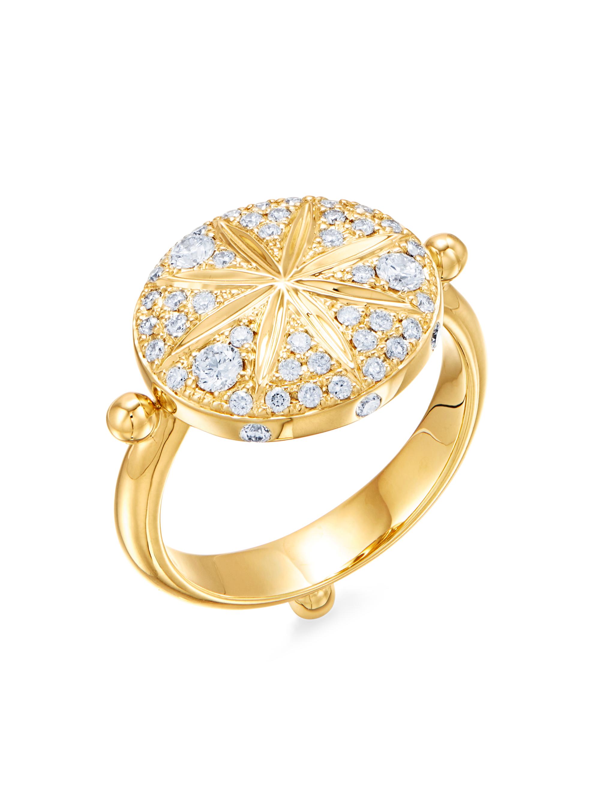 Temple St. Clair Women's Celestial 18K Yellow Gold & Diamond Sorcerer Ring - Yellow Gold