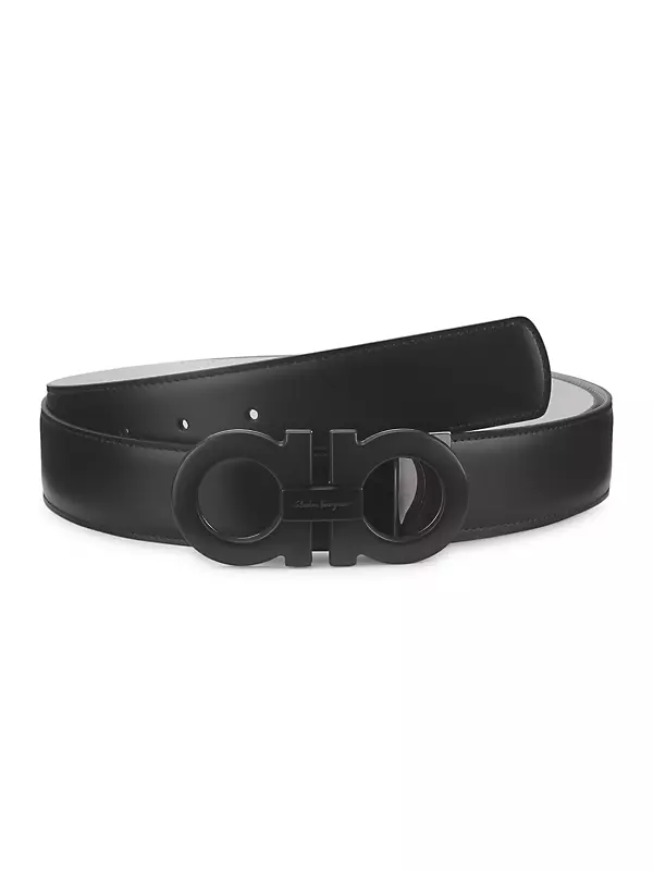 Reversible and adjustable Gancini belt, Belts