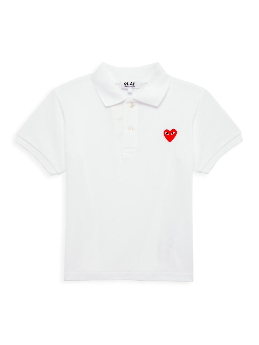 PLAY COMME des GARÇONS ロゴTシャツ XS ホワイト Comme Des Garçons Play ロゴ Tシャツ | ホワイト | FARFETCH JP