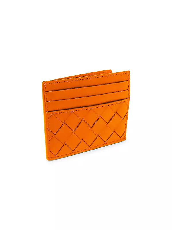 Shop Bottega Veneta Woven Leather Card Case | Saks Fifth Avenue