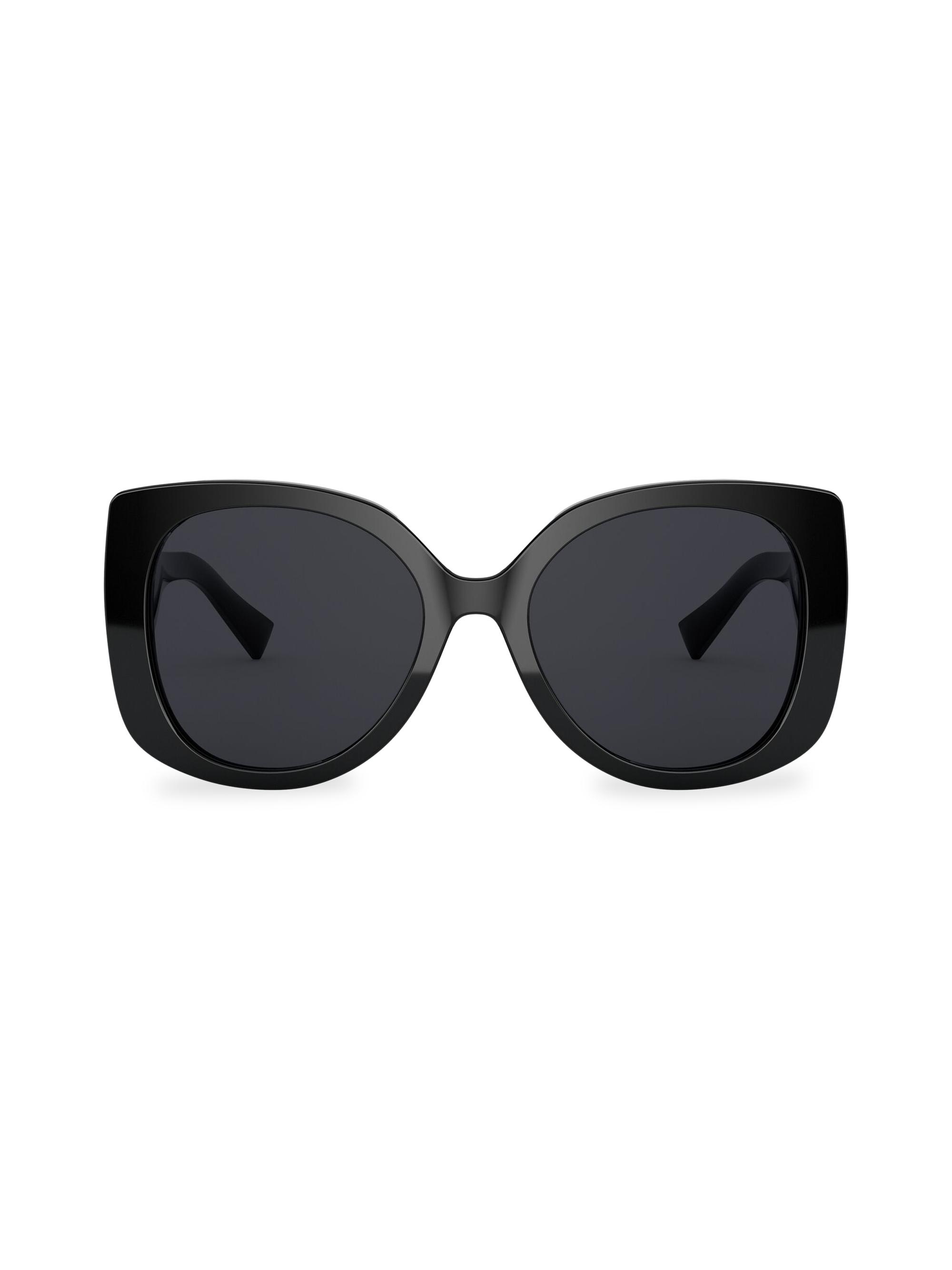 Versace Women's Rock Icons Ve438756-X 56 Sol - Black