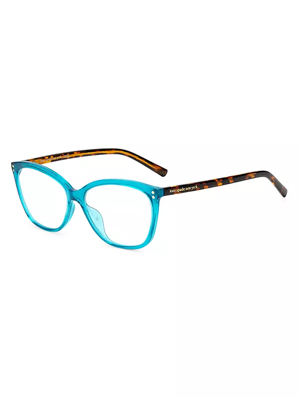 Milena 55MM Blue Block Cat Eye Glasses