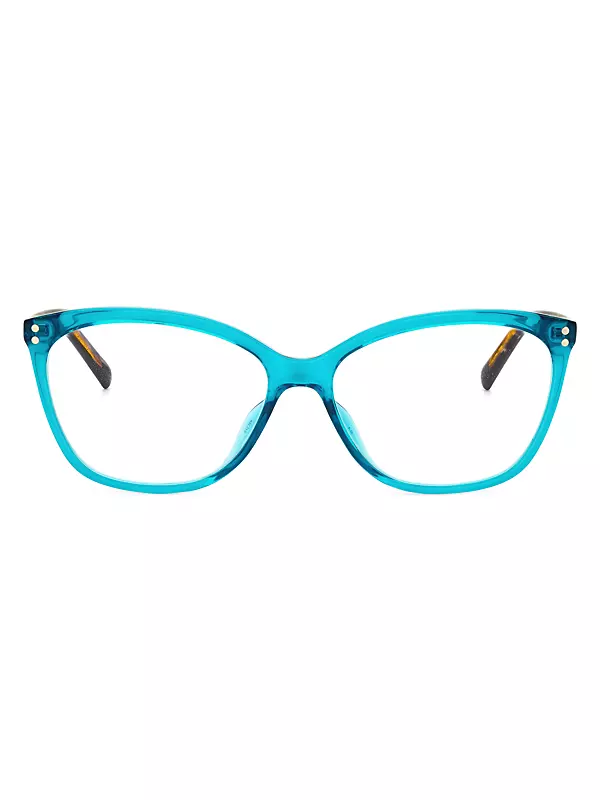 Milena 55MM Blue Block Cat Eye Glasses
