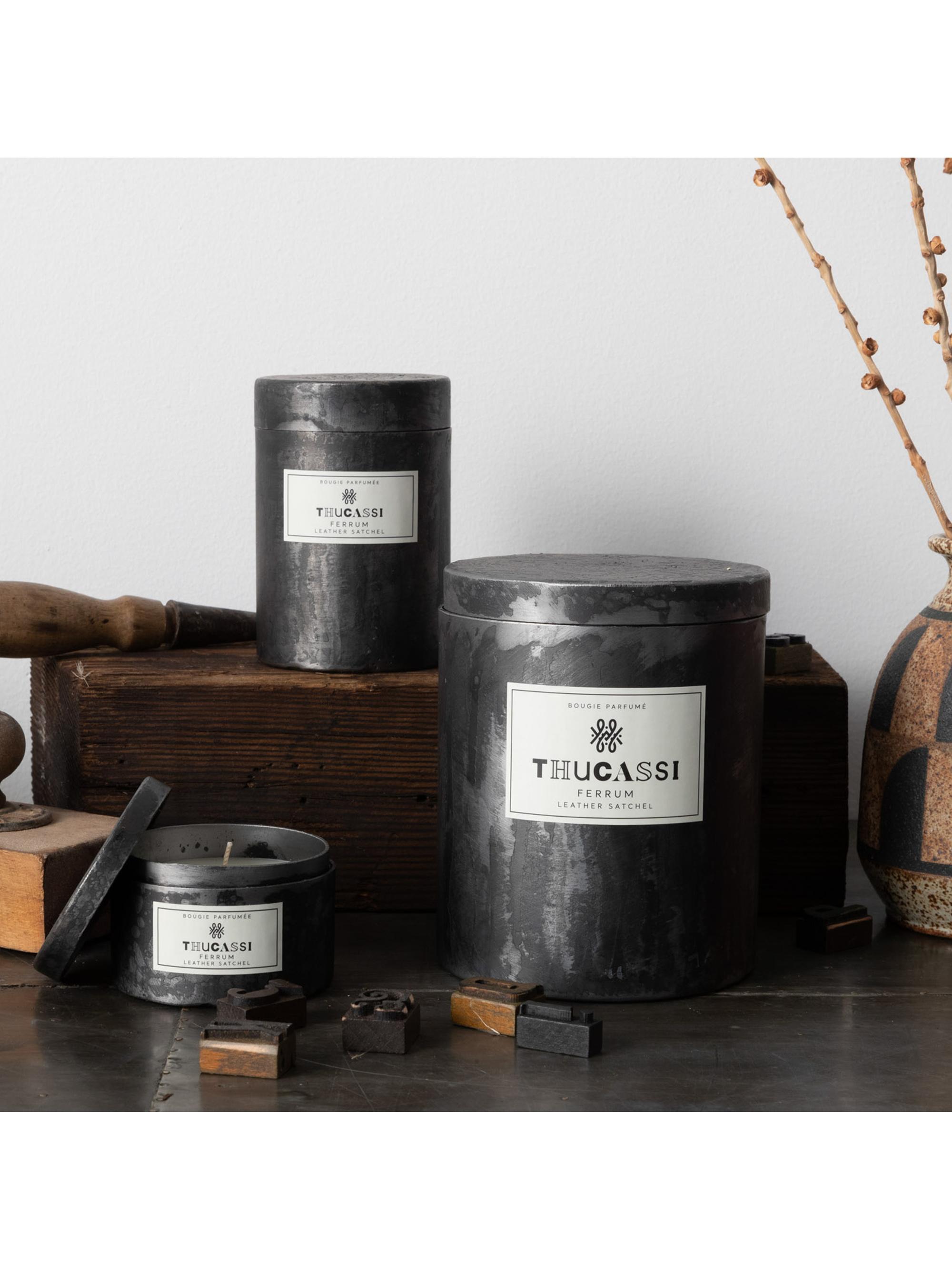 Thucassi Ferrum Leather Satchel Candle | Saks Fifth Avenue