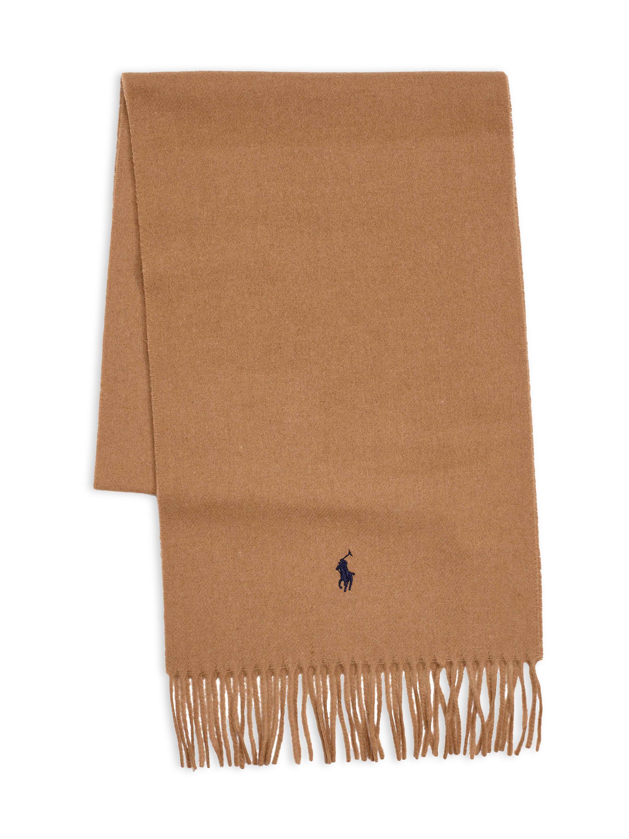 Polo Ralph Lauren Men's Wool-Blend Scarf - Honey Brown