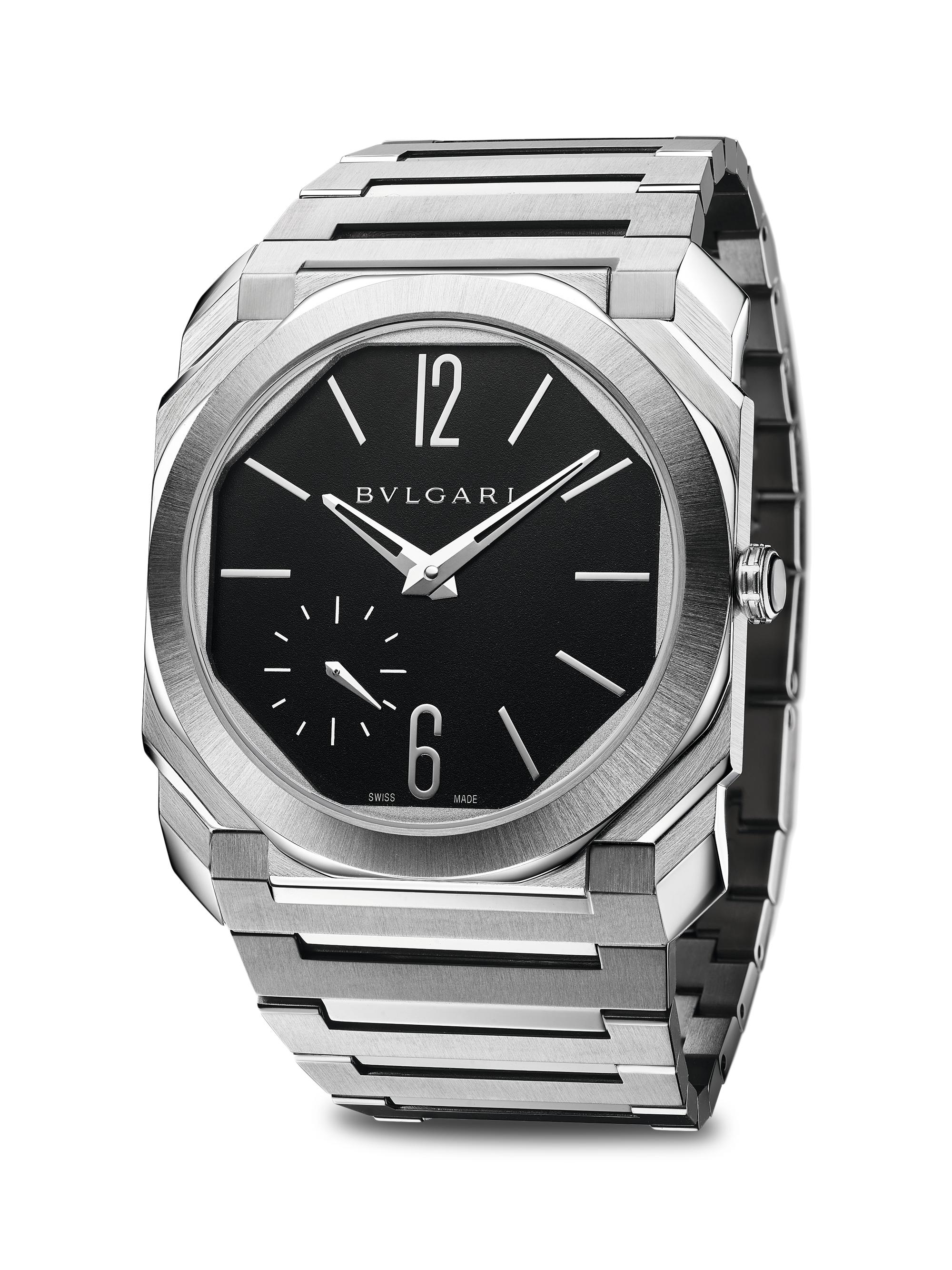 BVLGARI Women's Octo Finissimo Extra-Thin Satin-Polished Steel Bracelet Watch - Stainless Steel