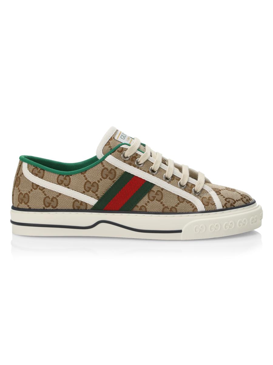 セール★Gucciグッチ★TENNIS 1977 Gucci Off The Grid Tennis 1977 Low ECONYL Black GG Green Red