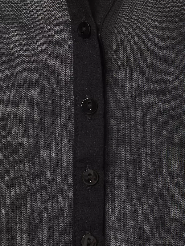 Button-Front Sheer Bodysuit