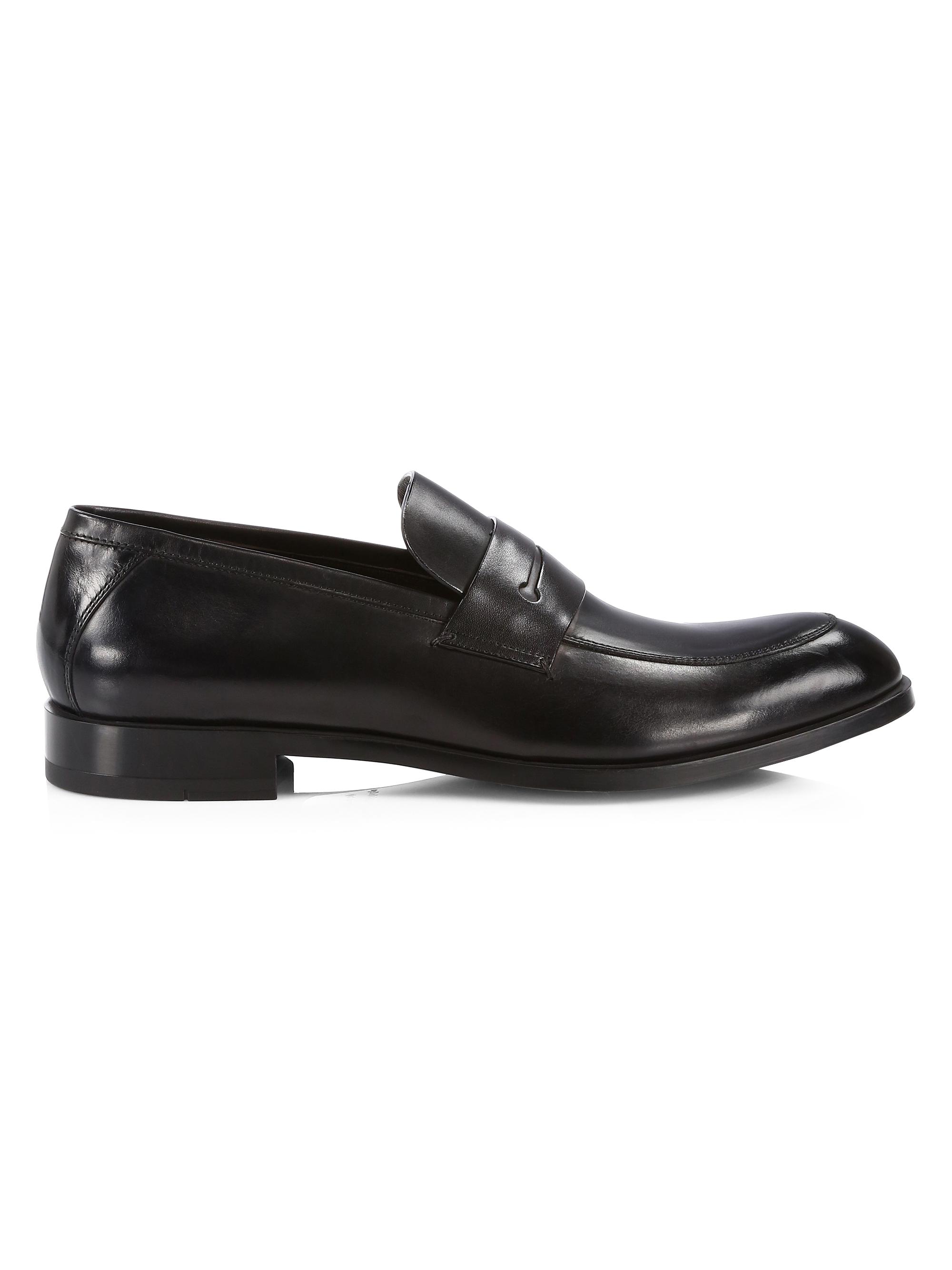black leather penny loafers 
Ermenegildo Zegna ZEGNA Men main image 2